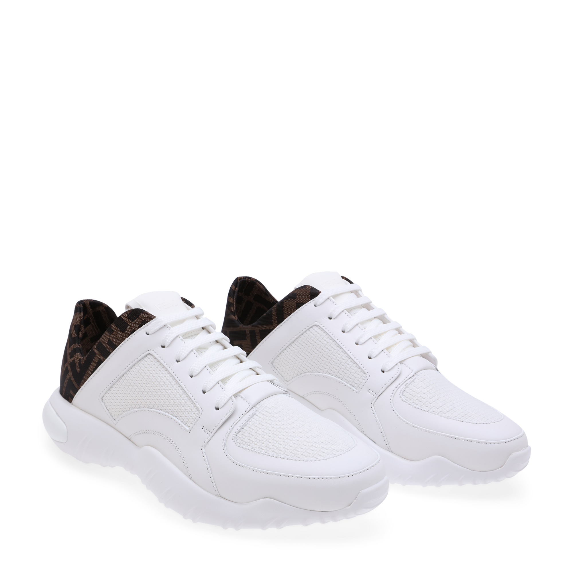 

Logo-print sneakers, White