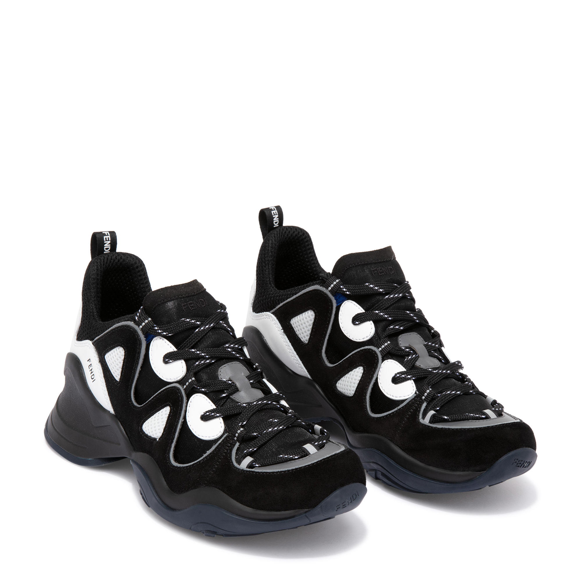 

Suede and leather sneakers, Black