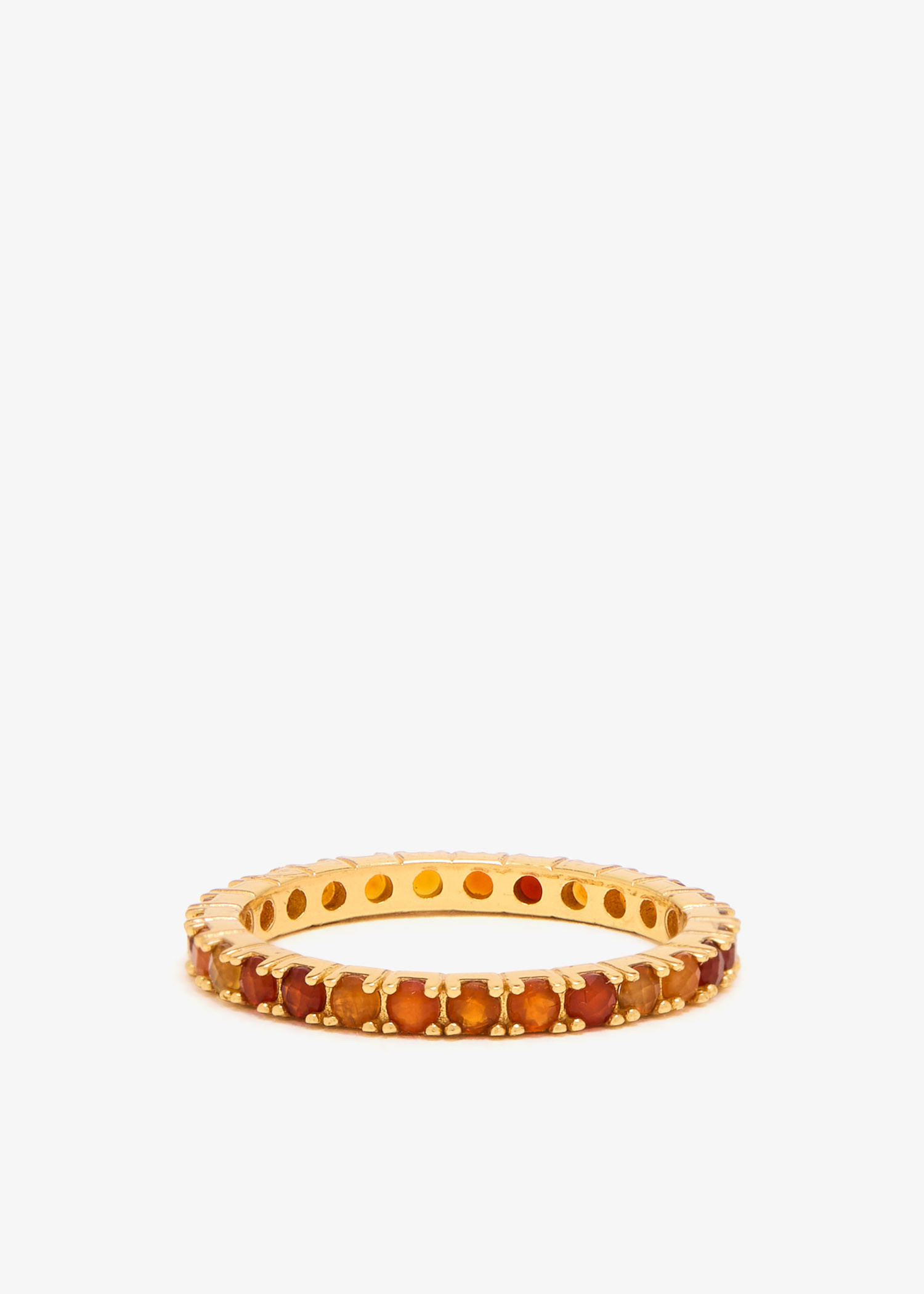 

Carnelian Eternity band ring, Red