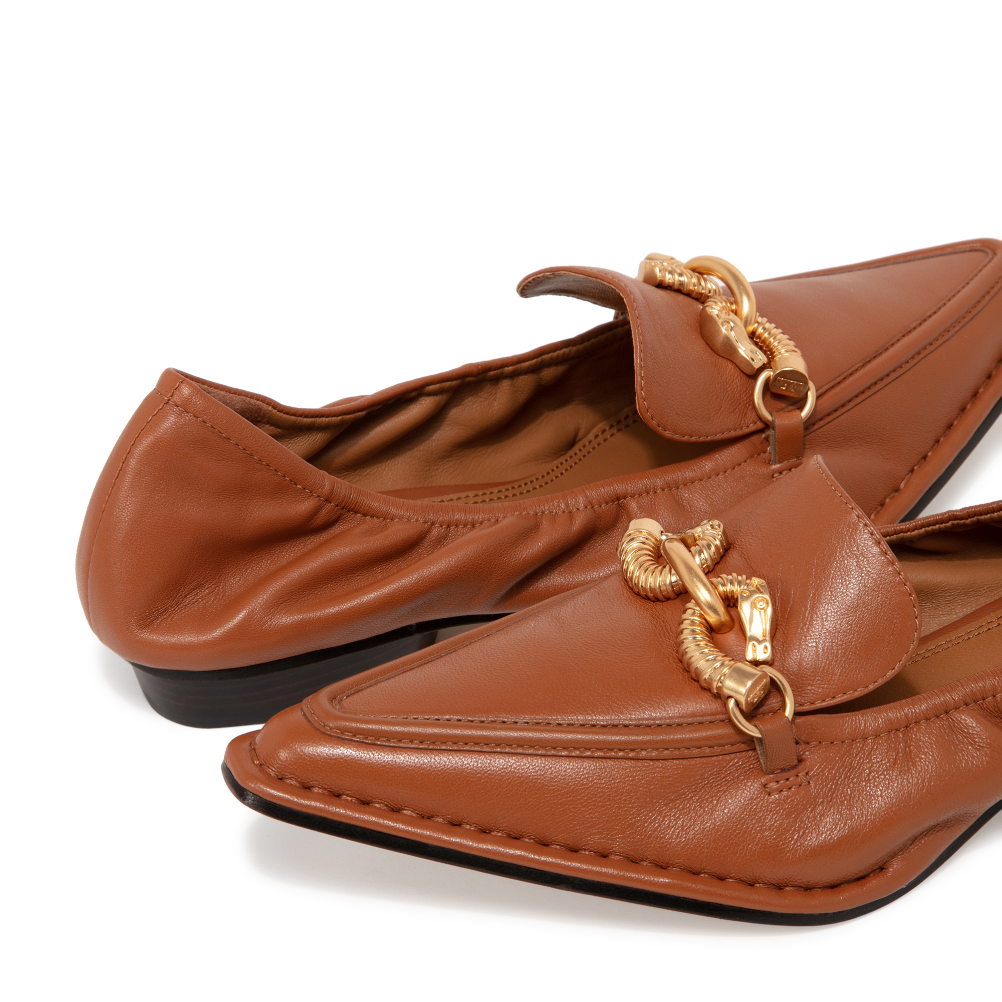 

Jessa pointy-toe loafers, Brown