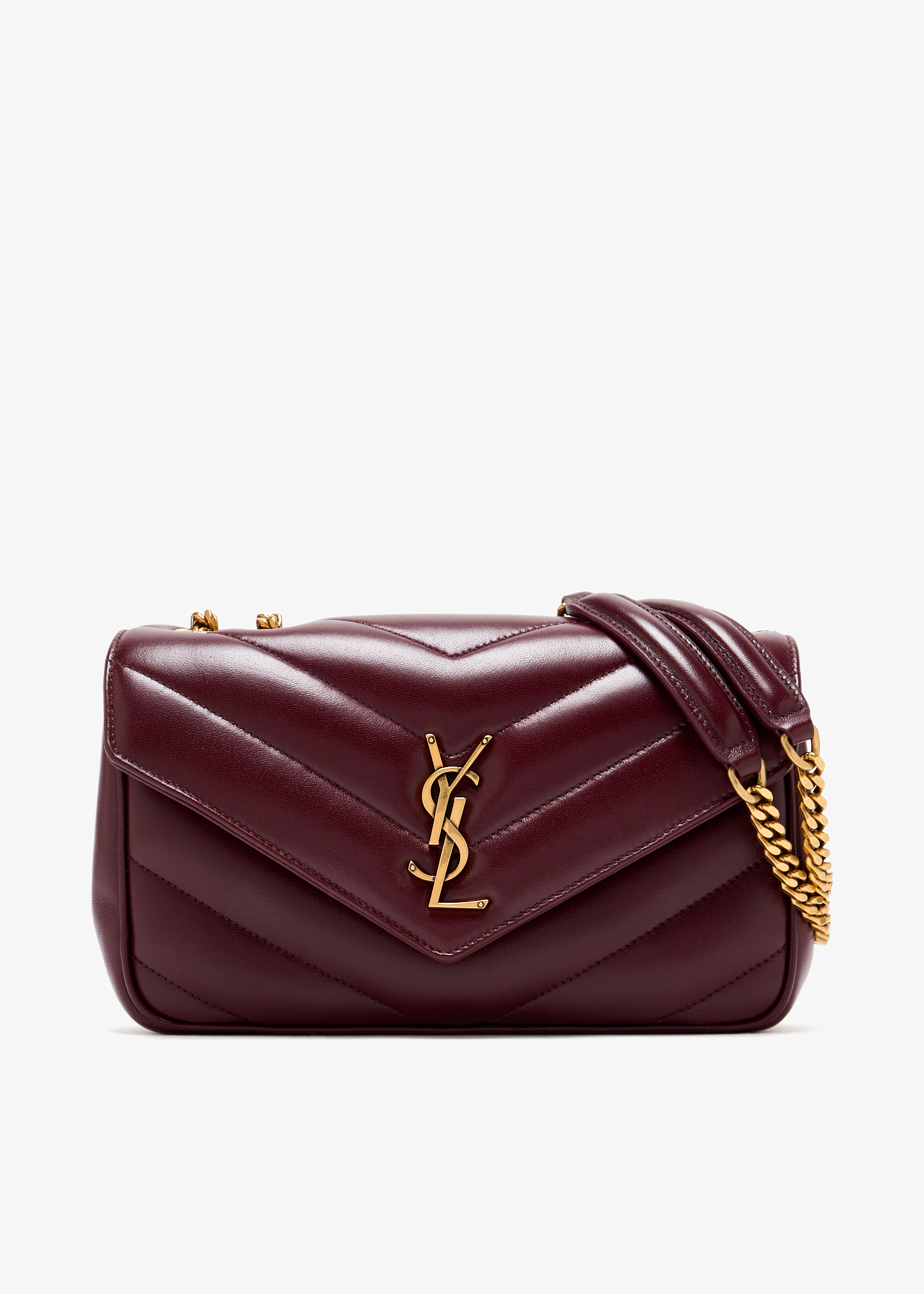 

Loulou small chain bag, Burgundy