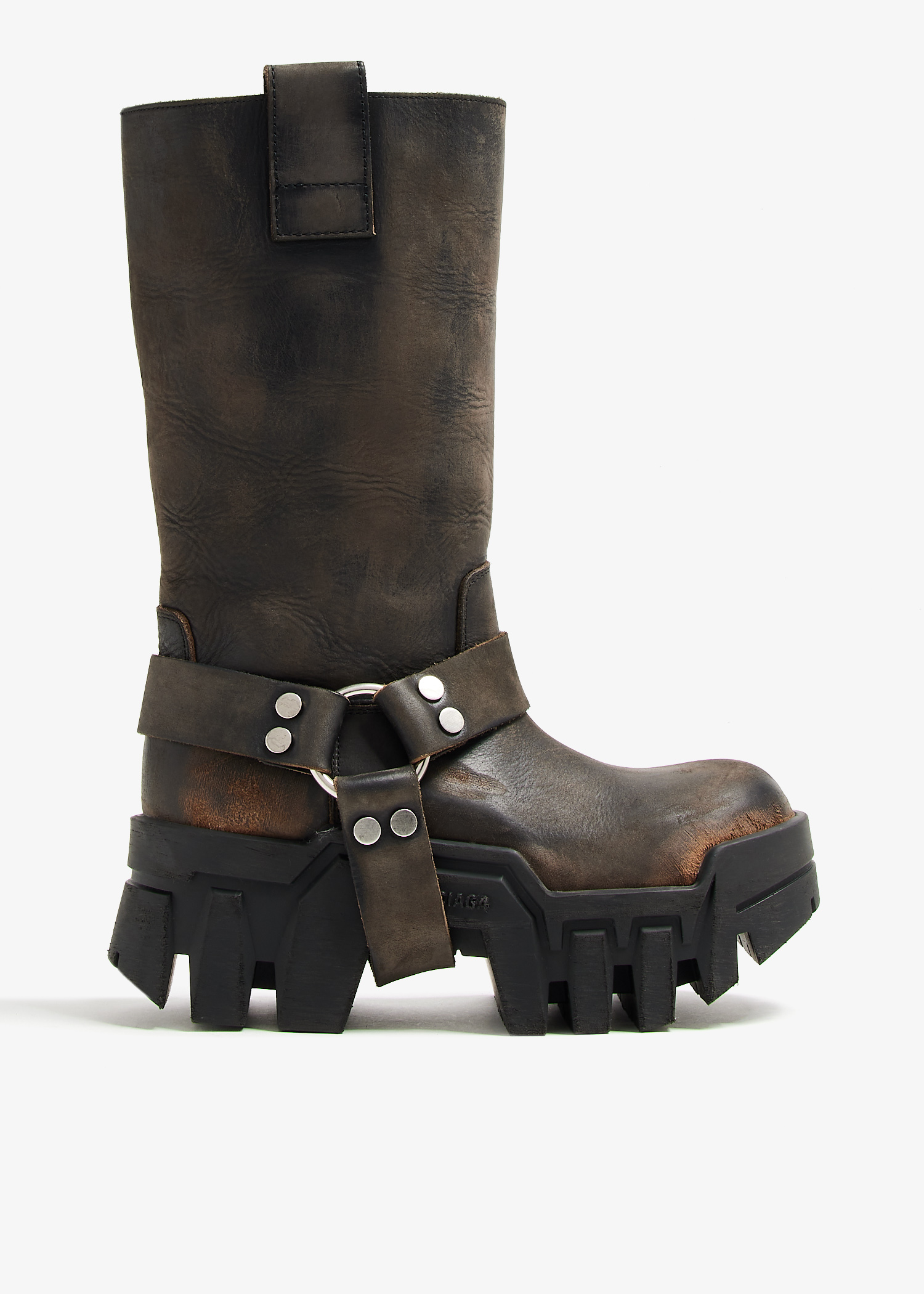 

Bulldozer Harness boots, Black