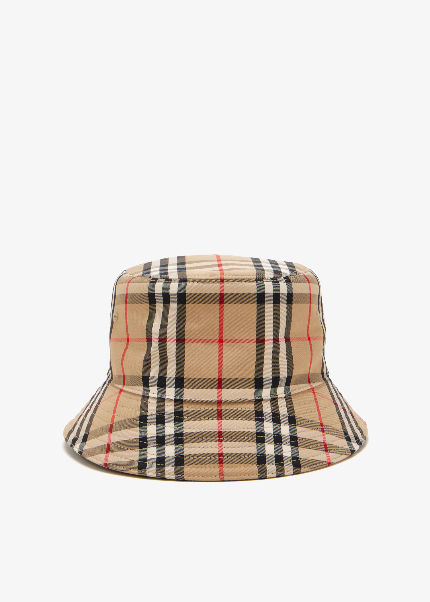 

Vintage Check bucket hat, Beige