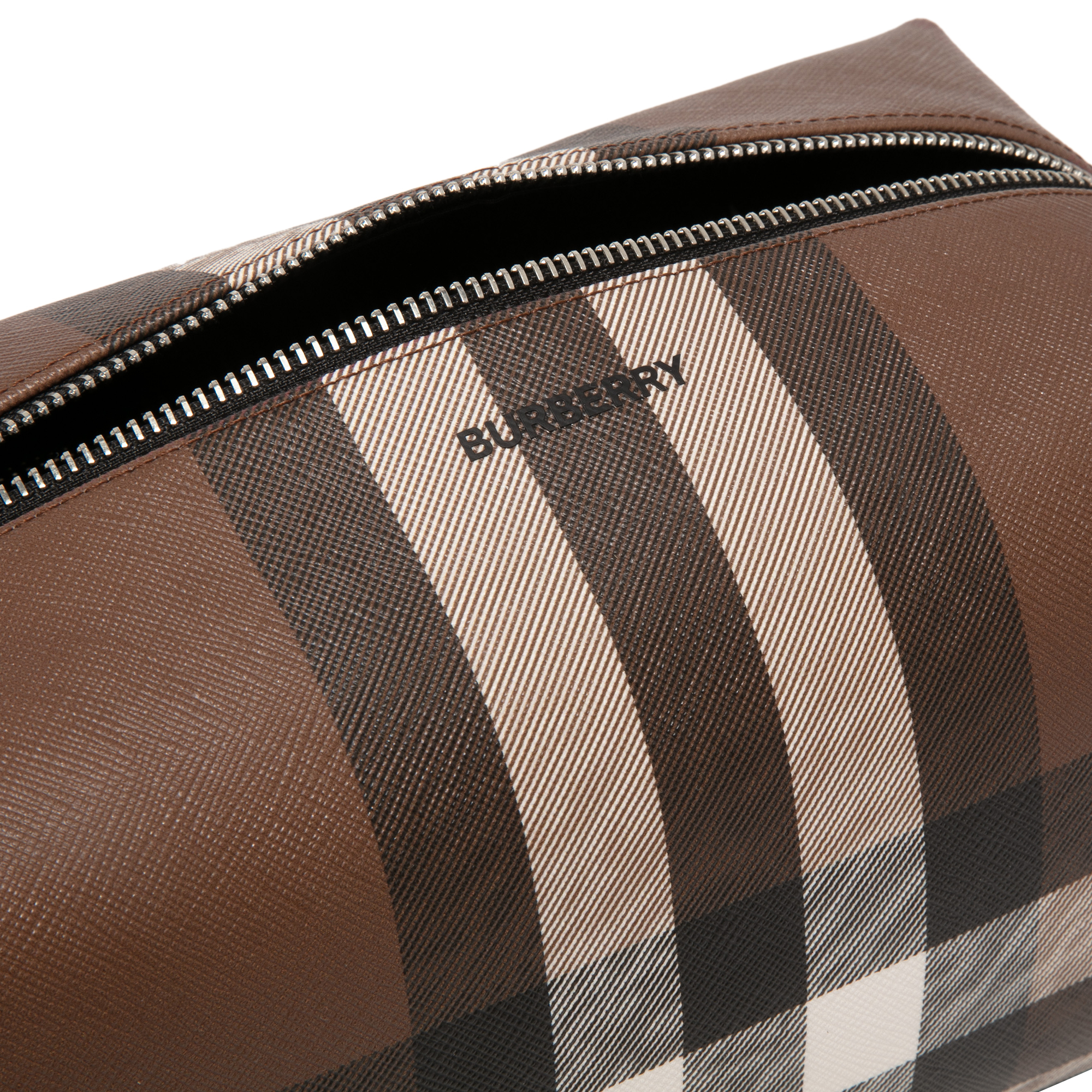 

London Check travel pouch, Brown