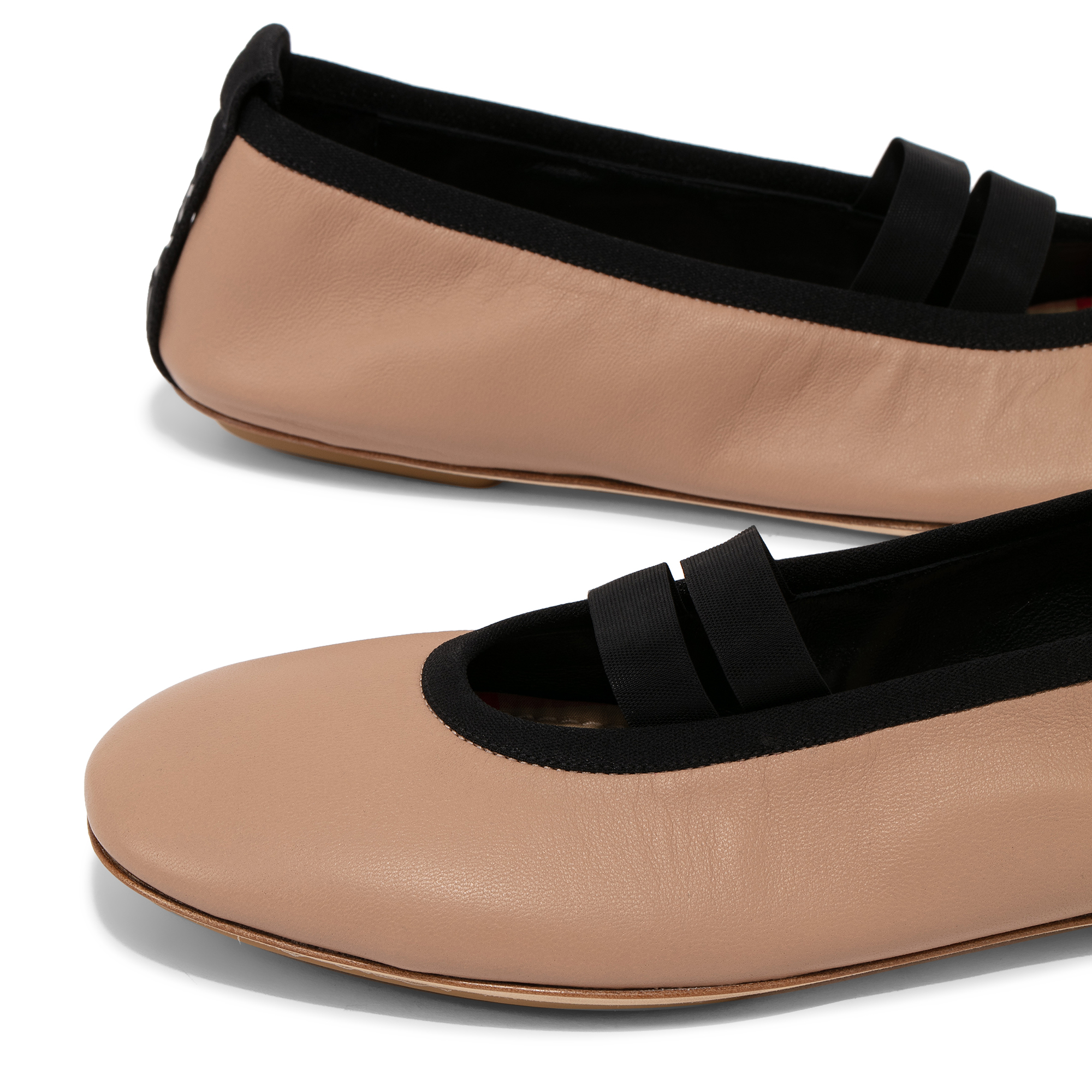 

Grace leather ballerinas, Beige