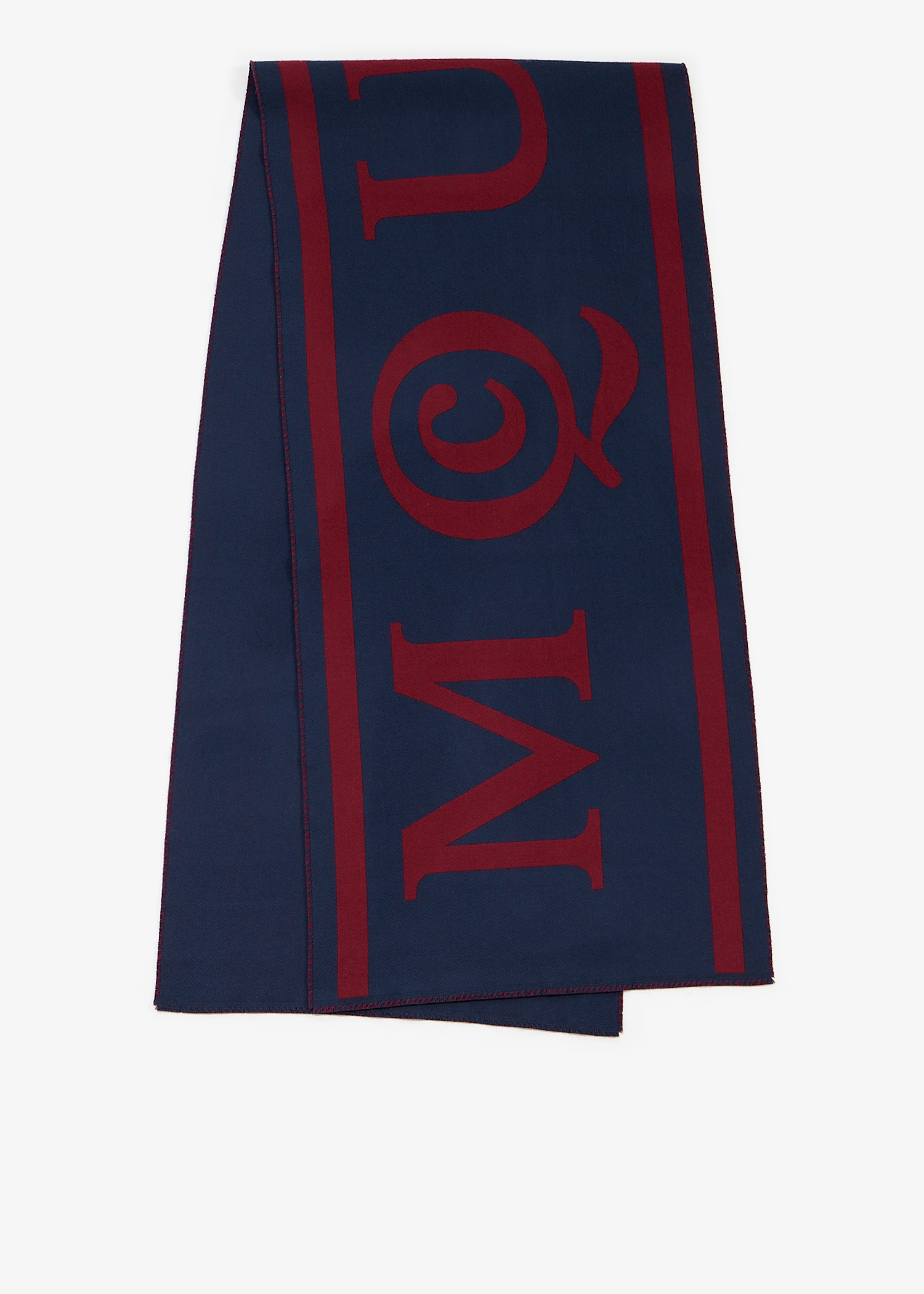 

McQueen stripe scarf, Navy