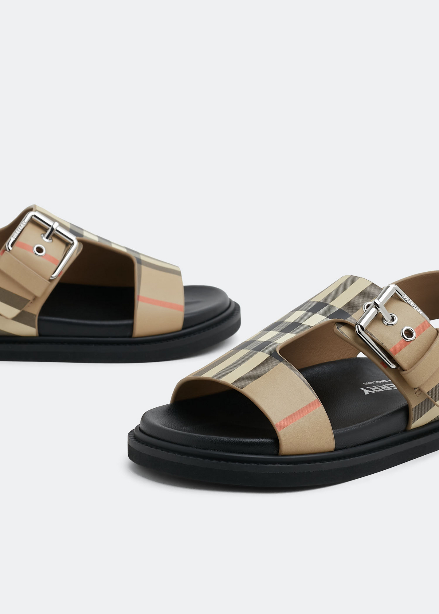 

Bertha checked sandals, Beige