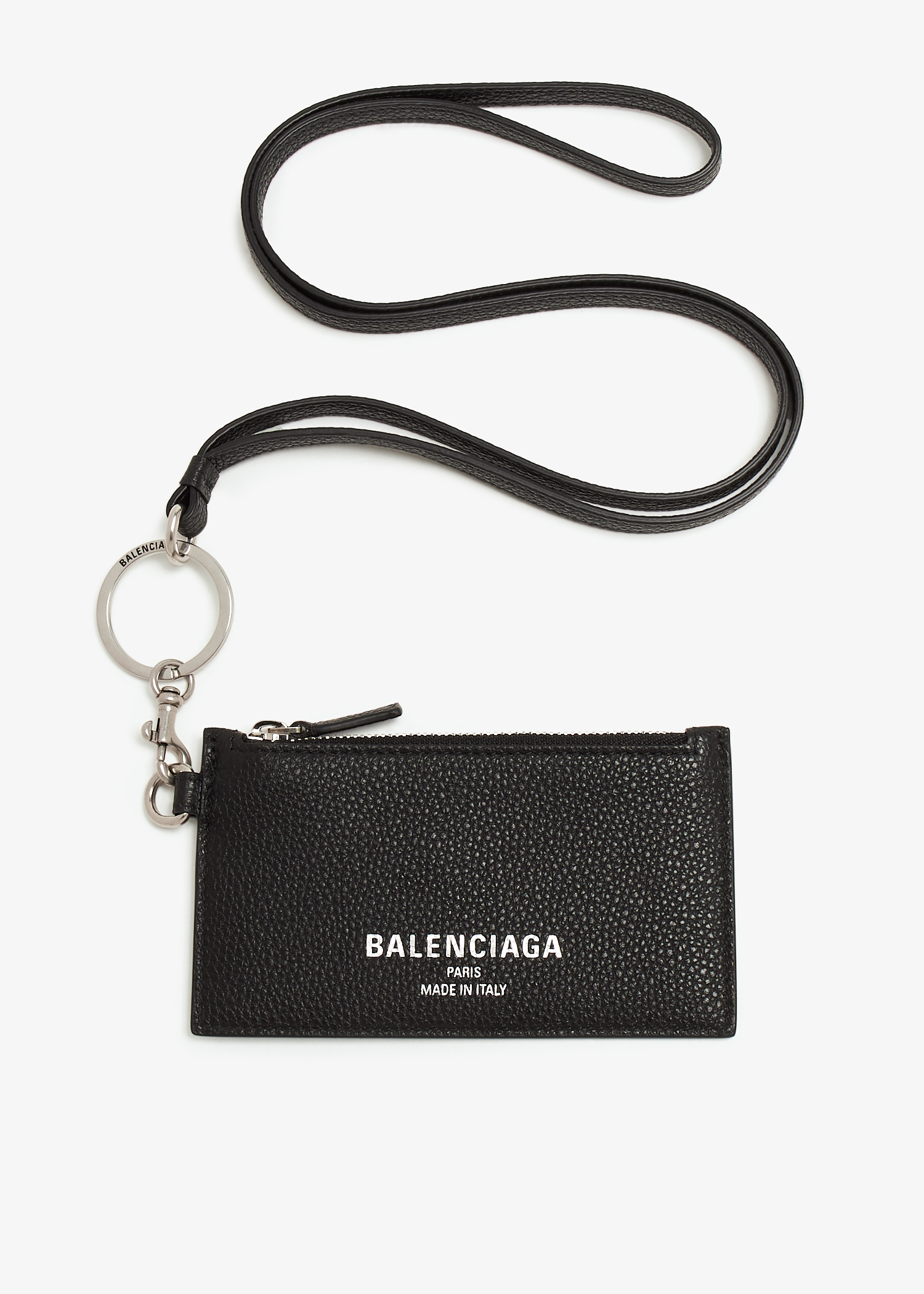 

Card case on keyring, Black