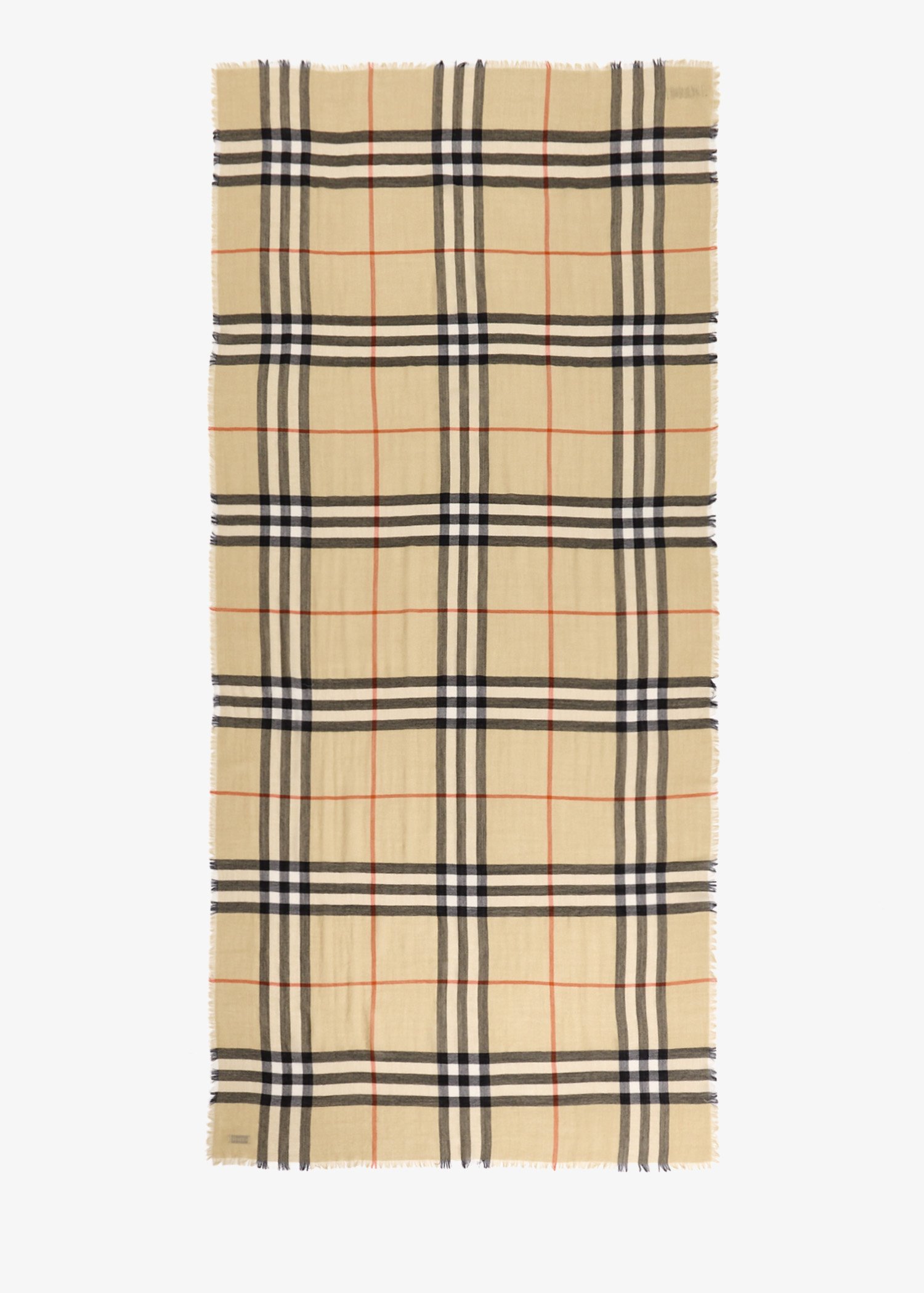 

Check wool scarf, Printed