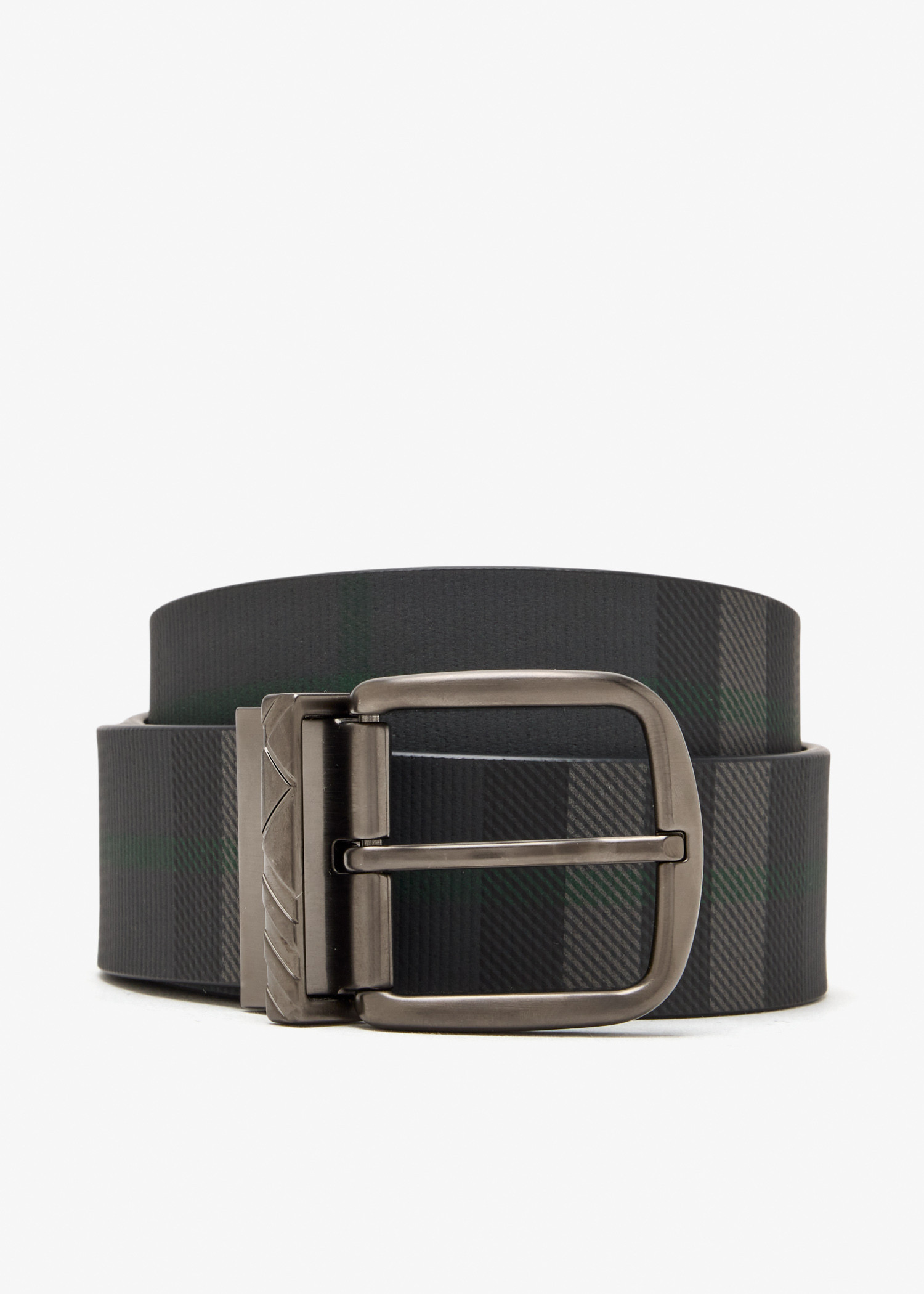 

Thin Check TB belt, Black
