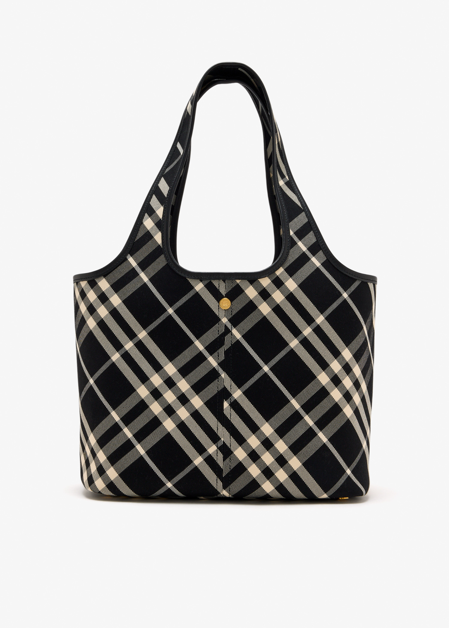 

Small Check tote bag, Printed