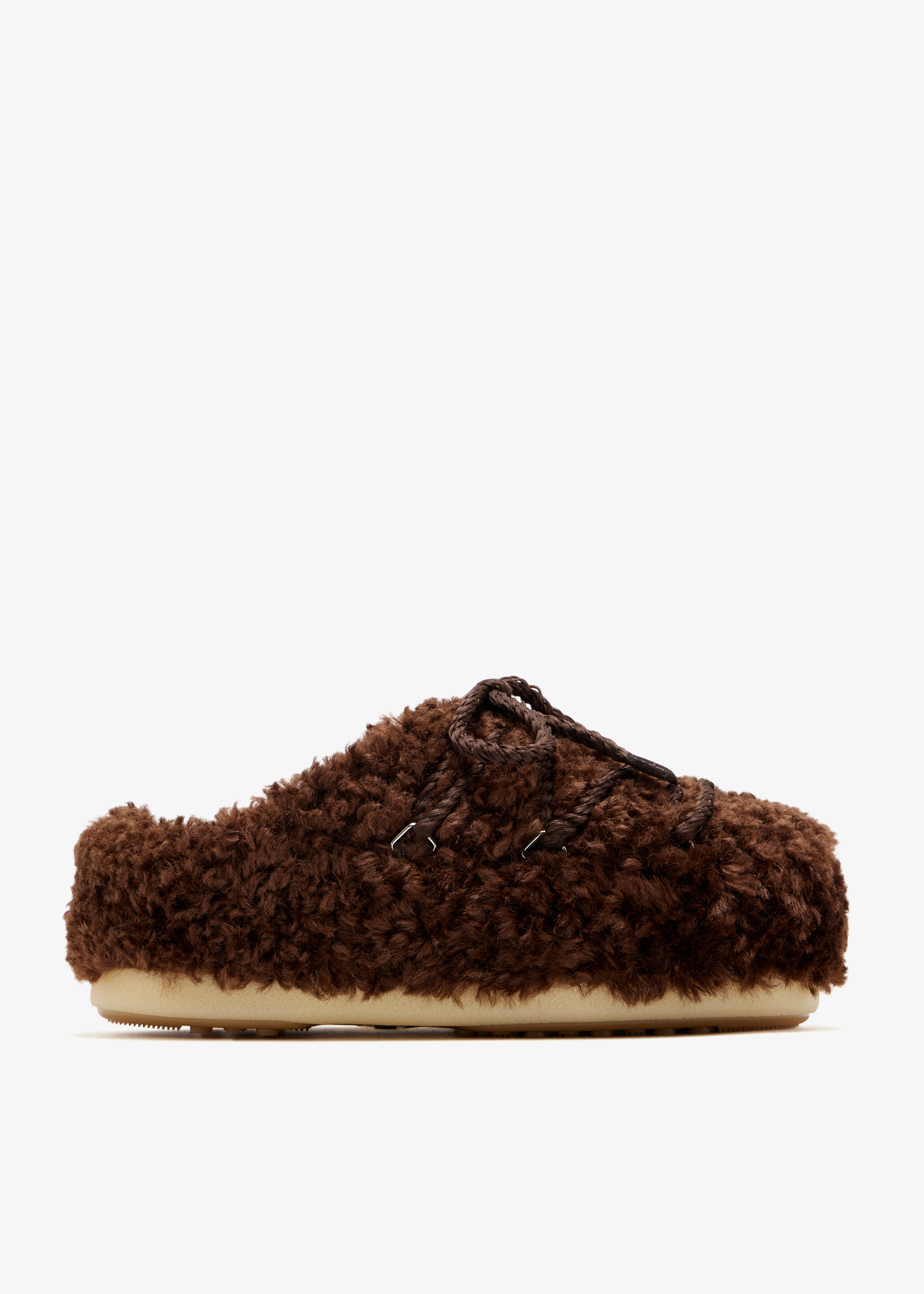 

EVX Curly mules, Brown