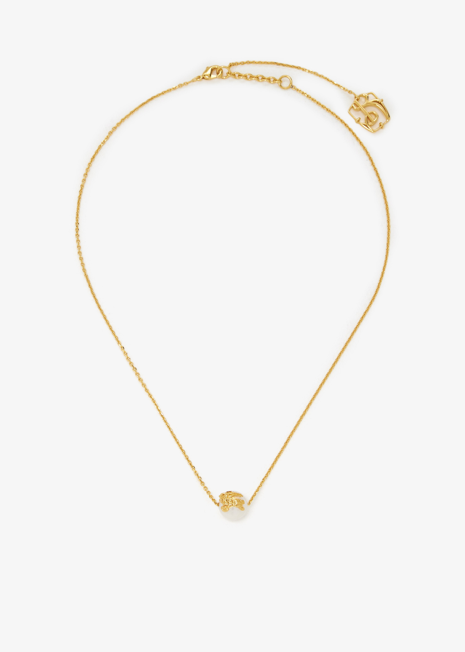 

EKD Sphere Pearl solitaire necklace, Gold