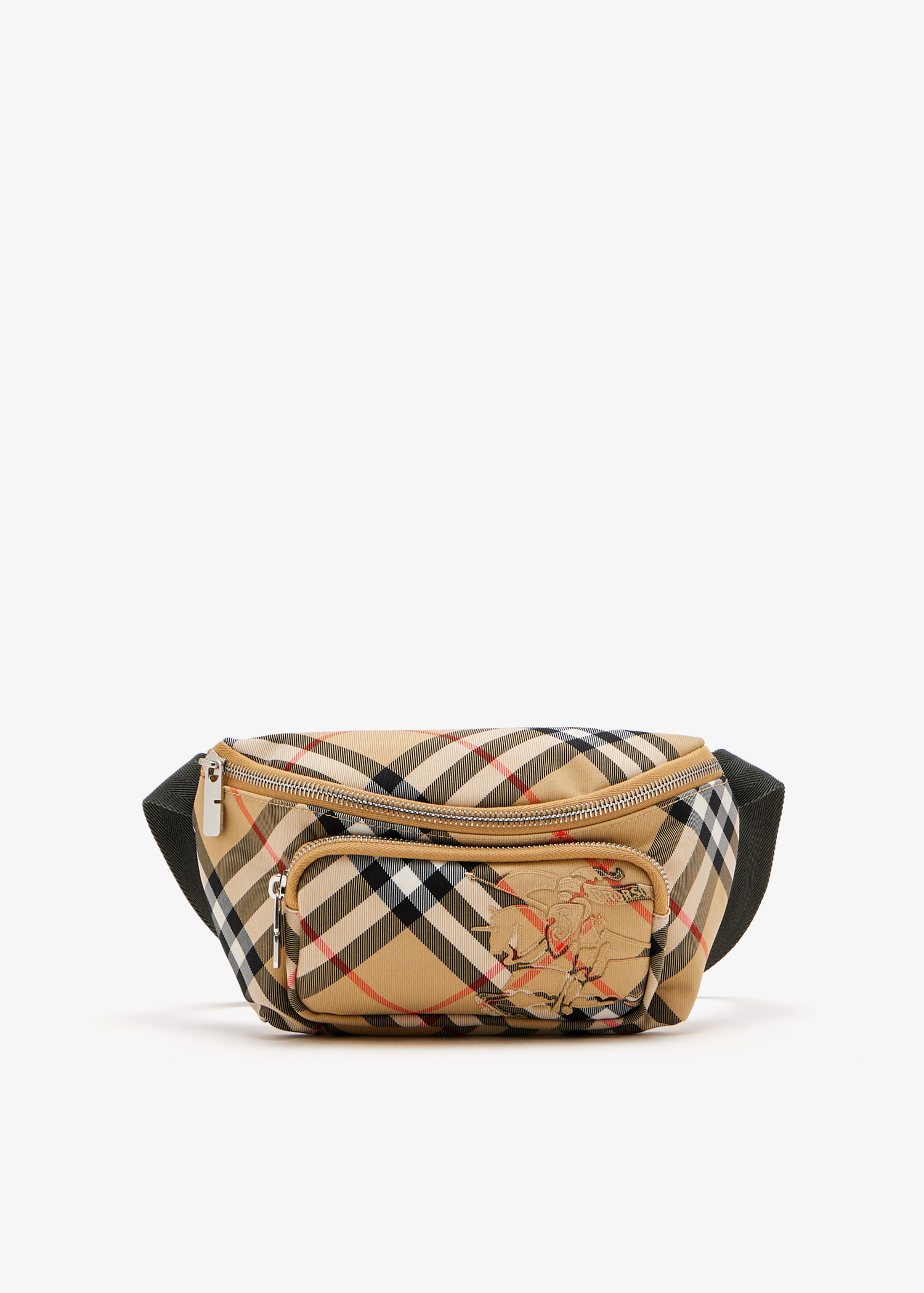 

Small Check belt bag, Beige