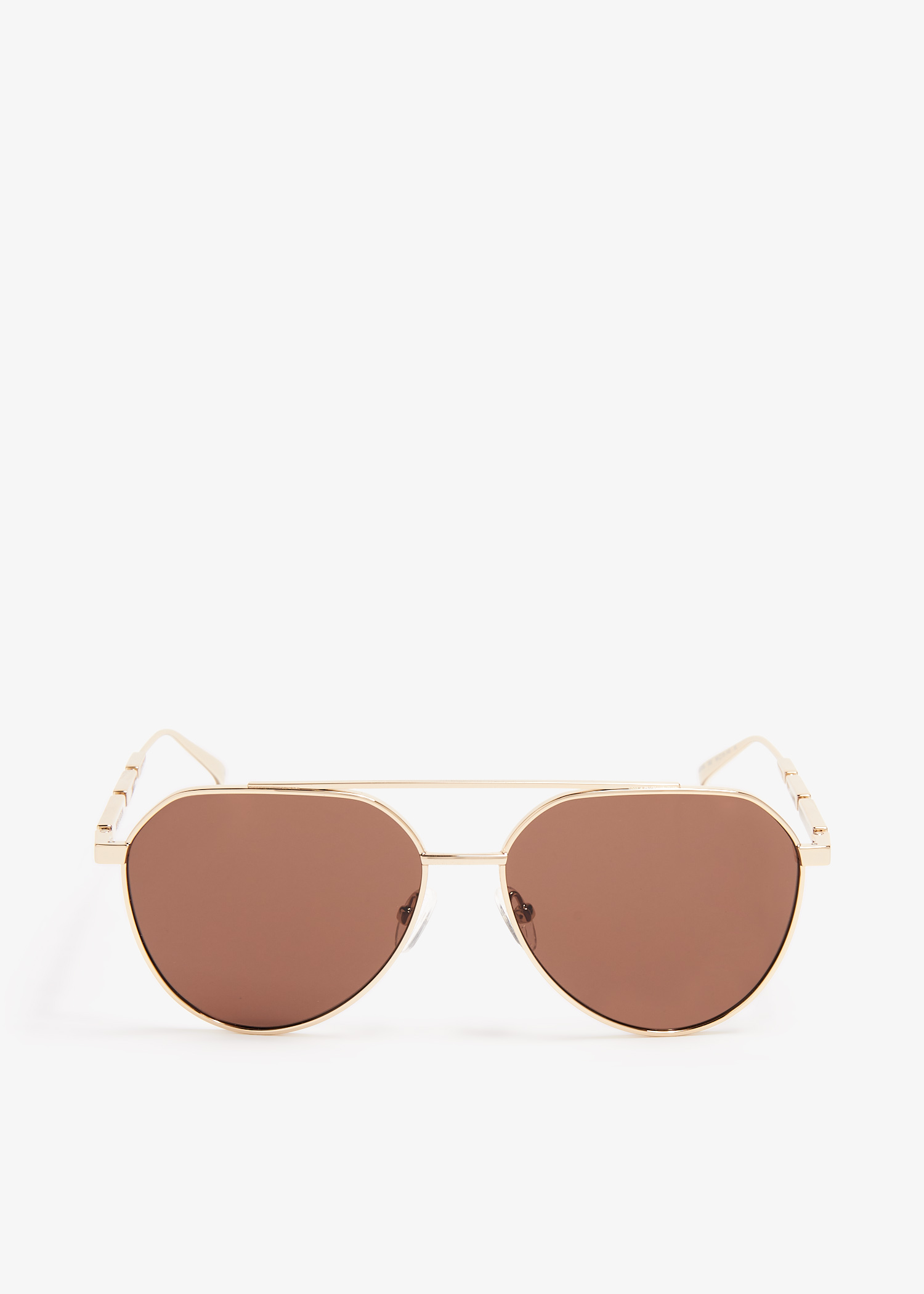 

Metal Plaque Pilot sunglasses, Gold