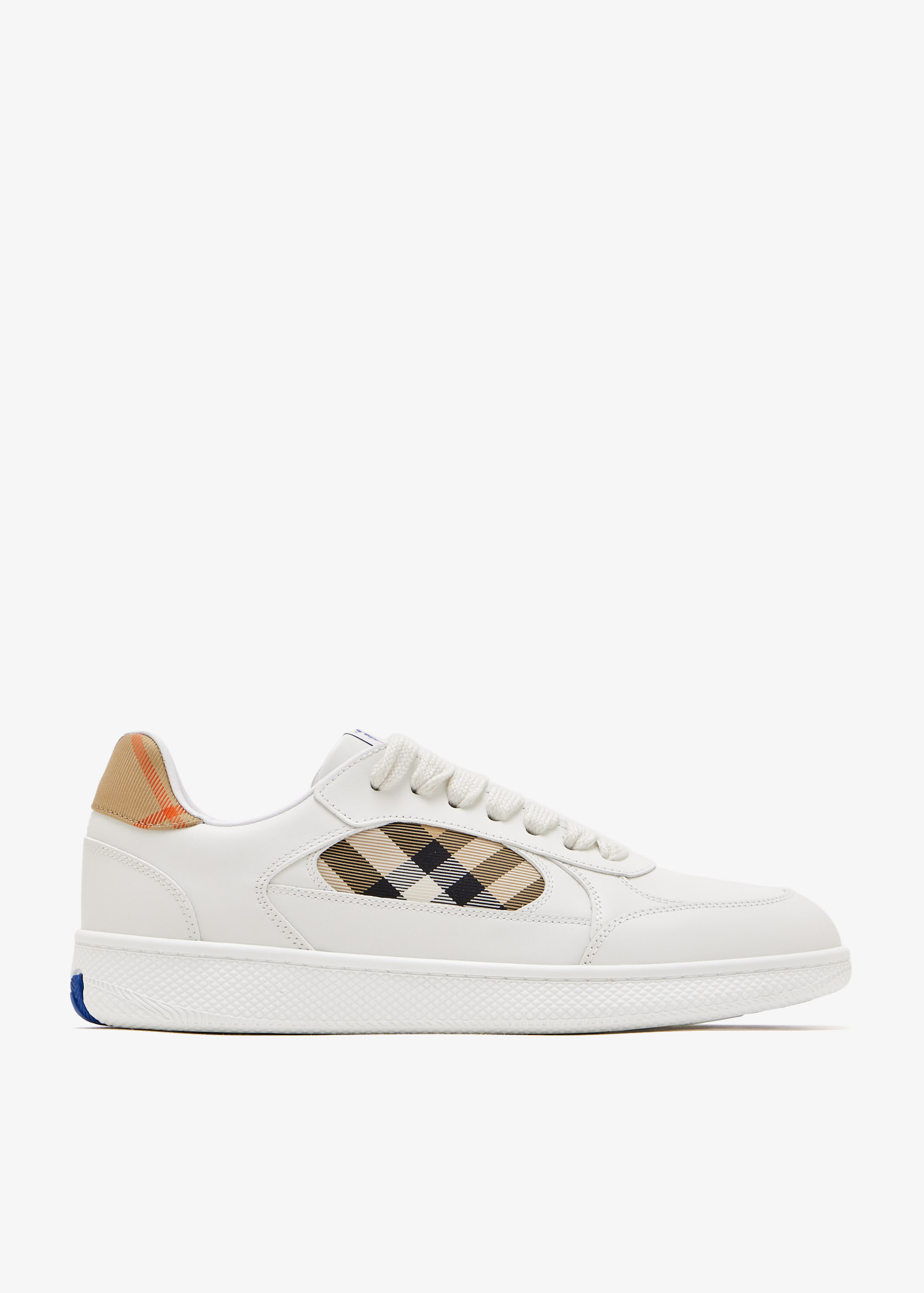 

Check Terrace leather sneakers, White