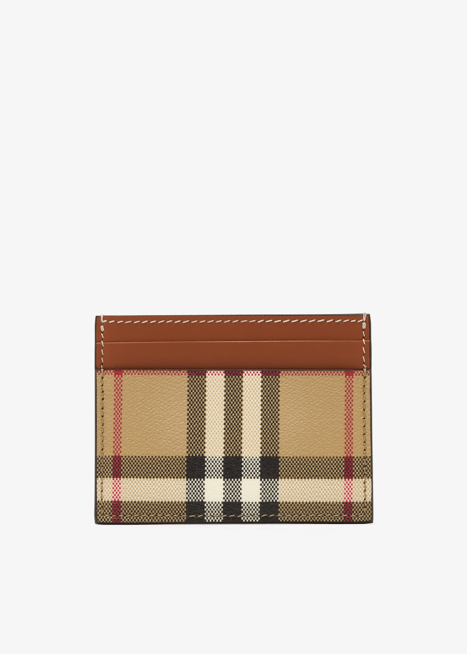 

Check card case, Beige