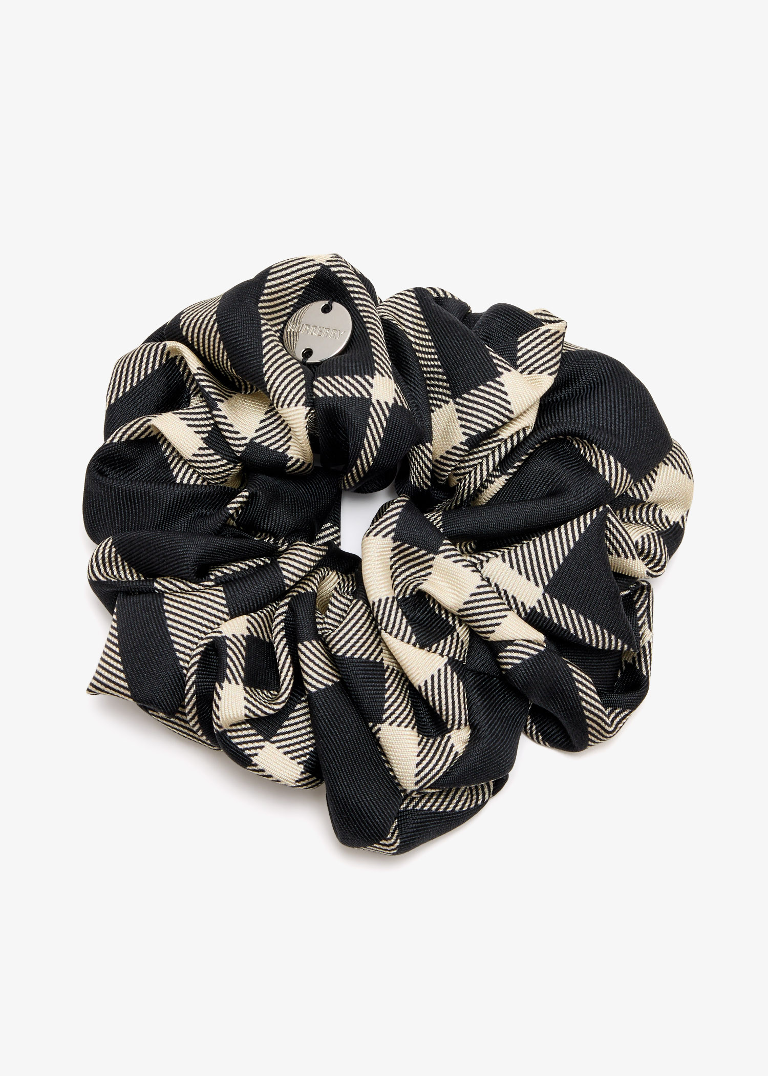

Check scrunchie, Printed