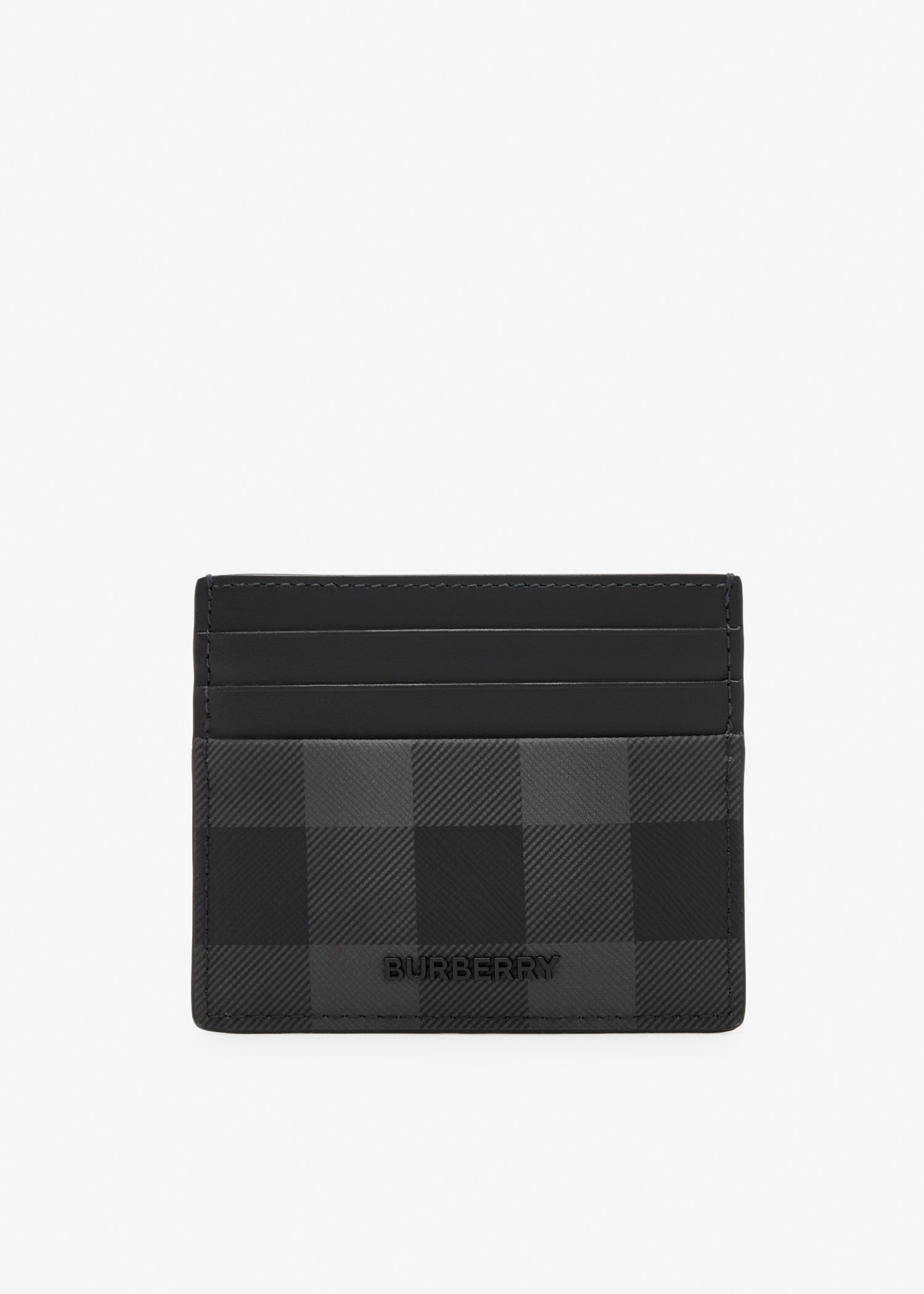 

Tall Check card case, Black