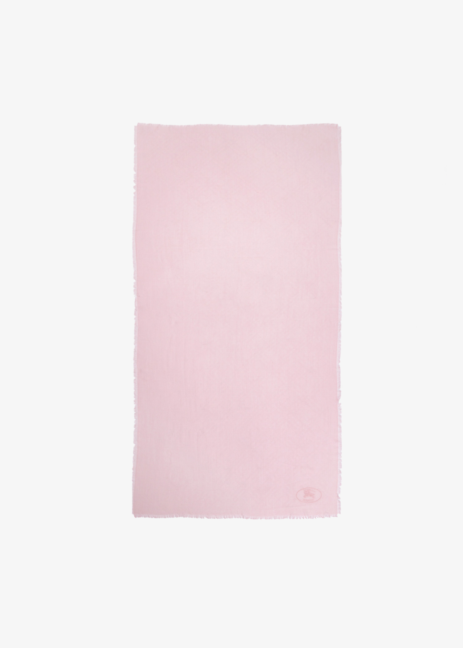 

Wide Check wool silk scarf, Pink