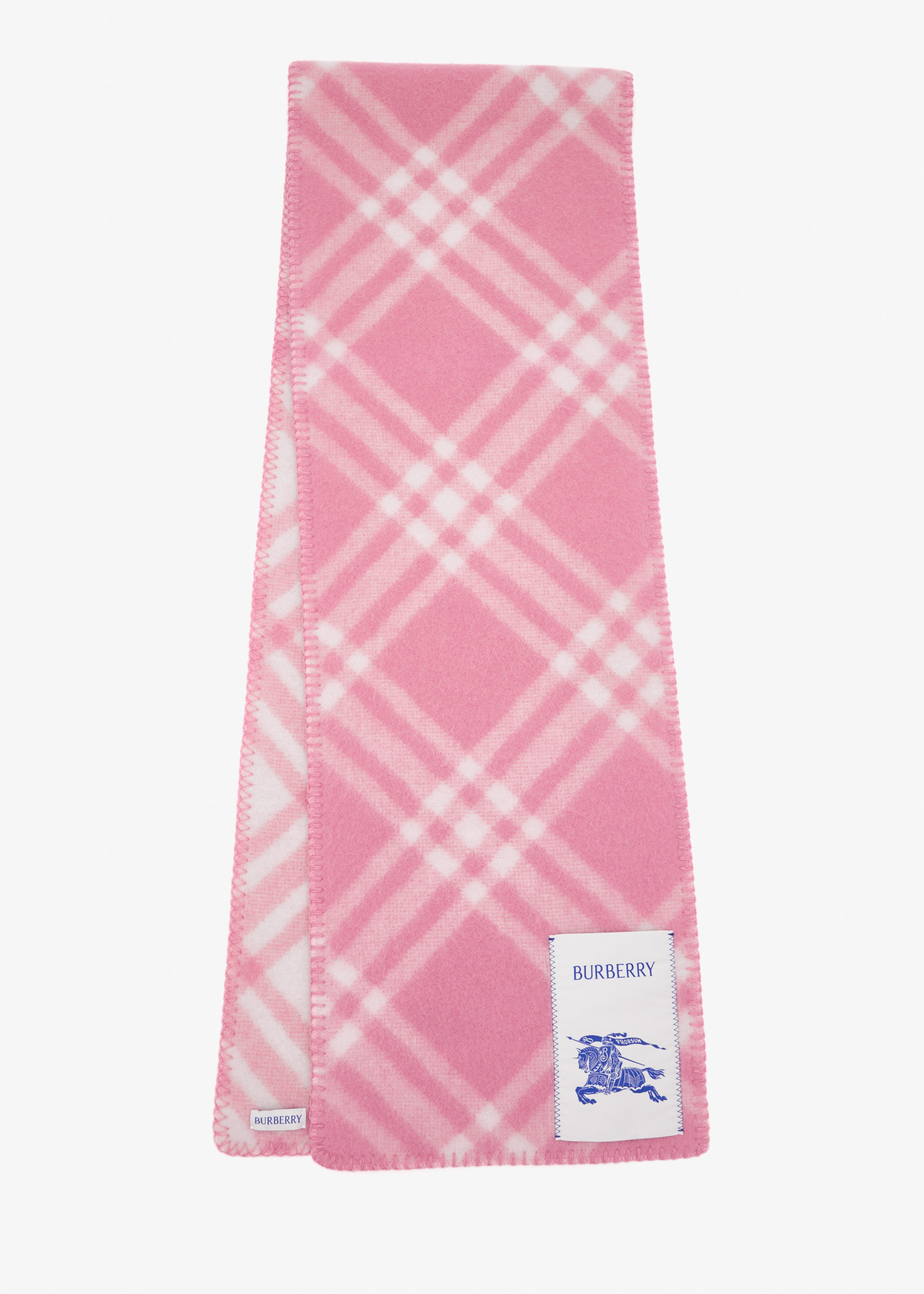 

Check Wool scarf, Pink