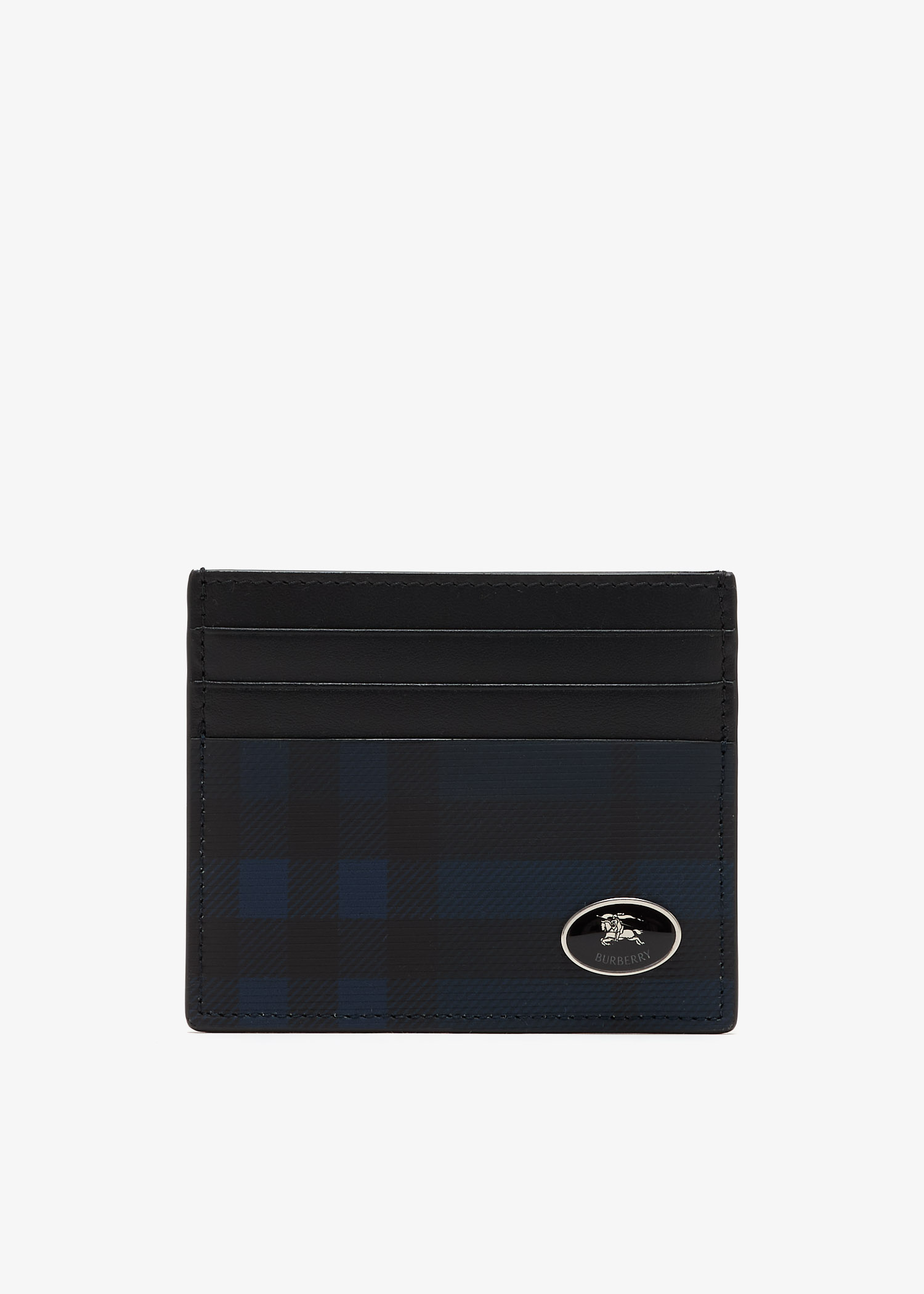 

Tall Check card case, Navy