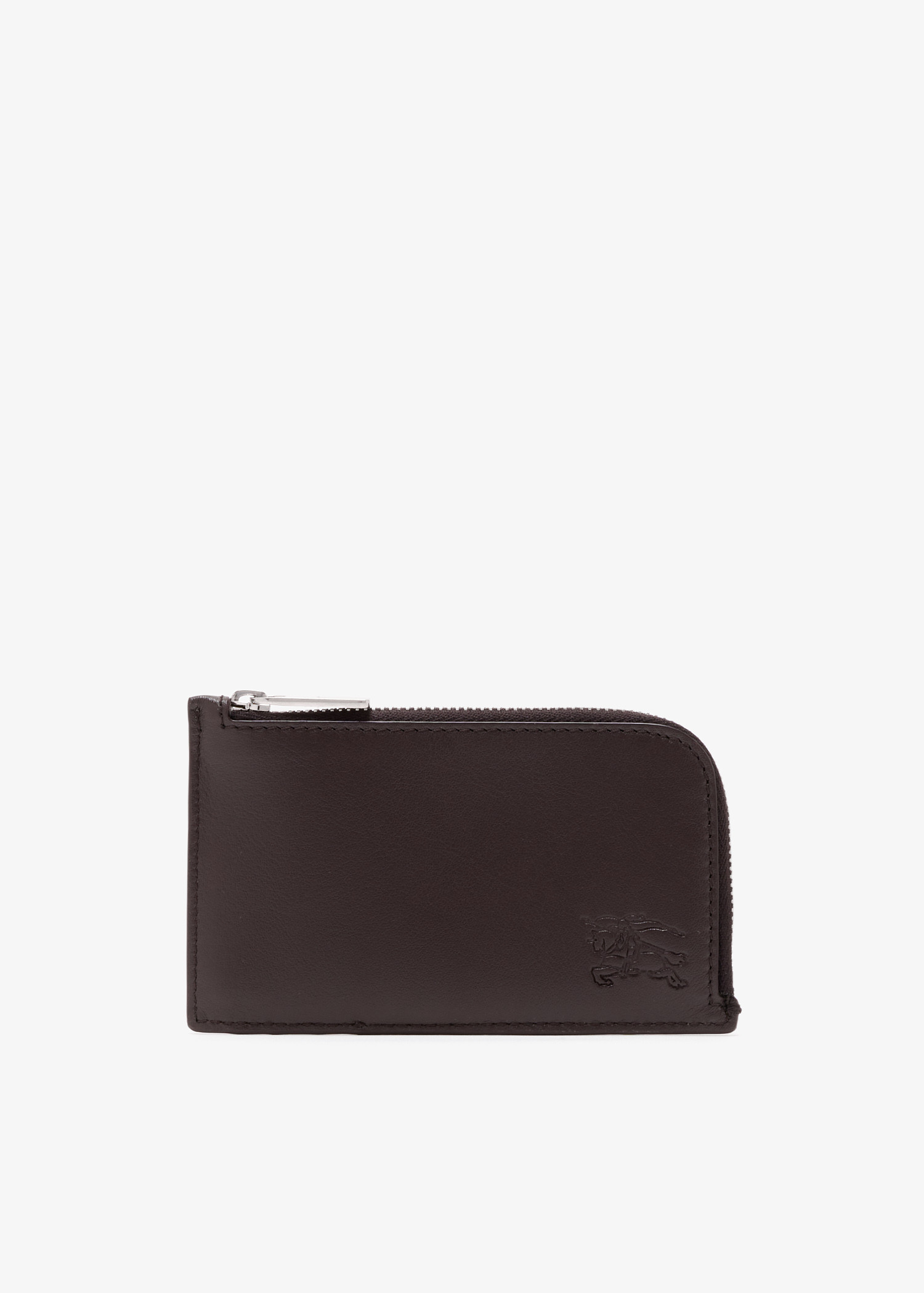 

Pop Check zip card case​, Brown