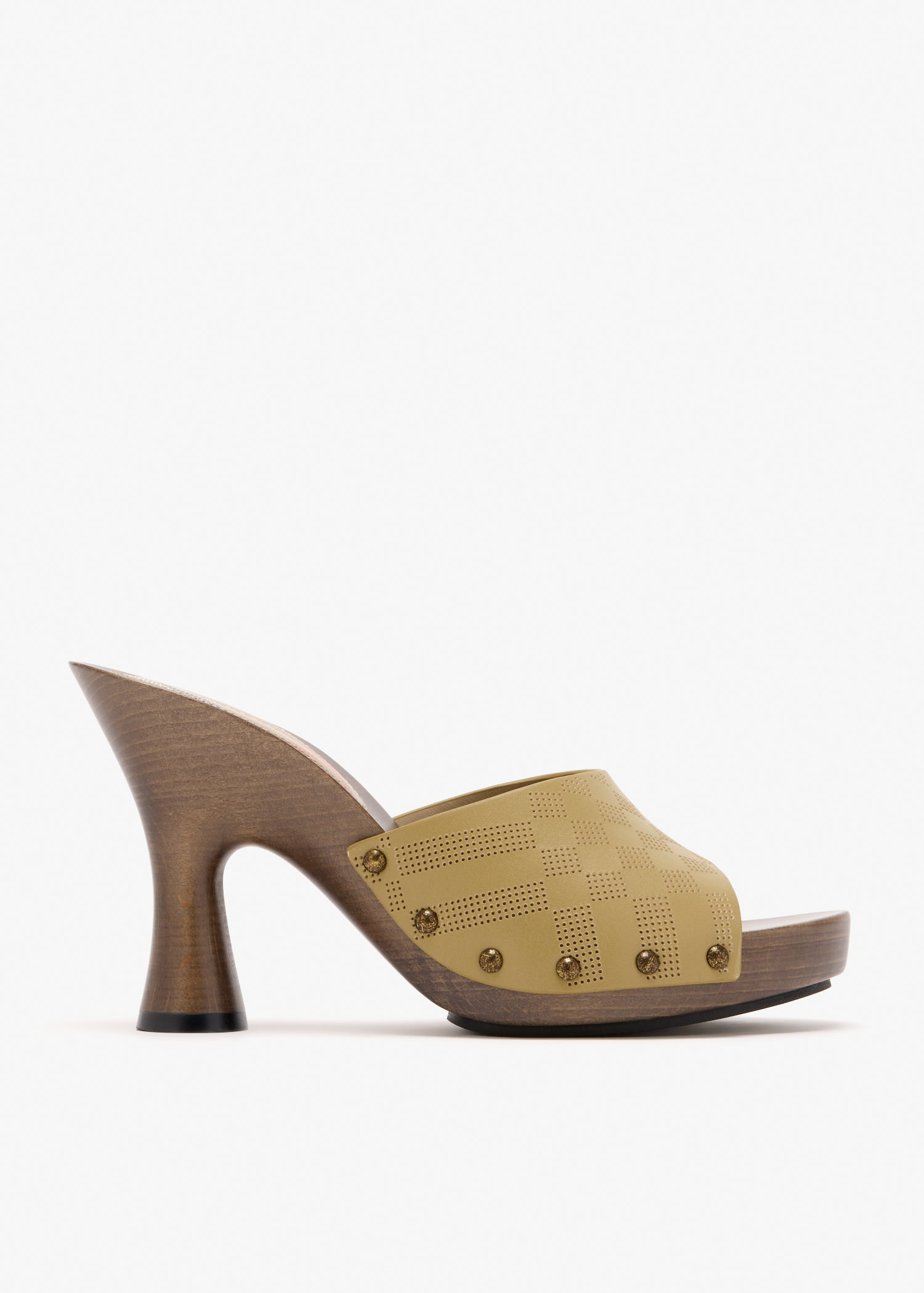 

Check Potter mules, Beige