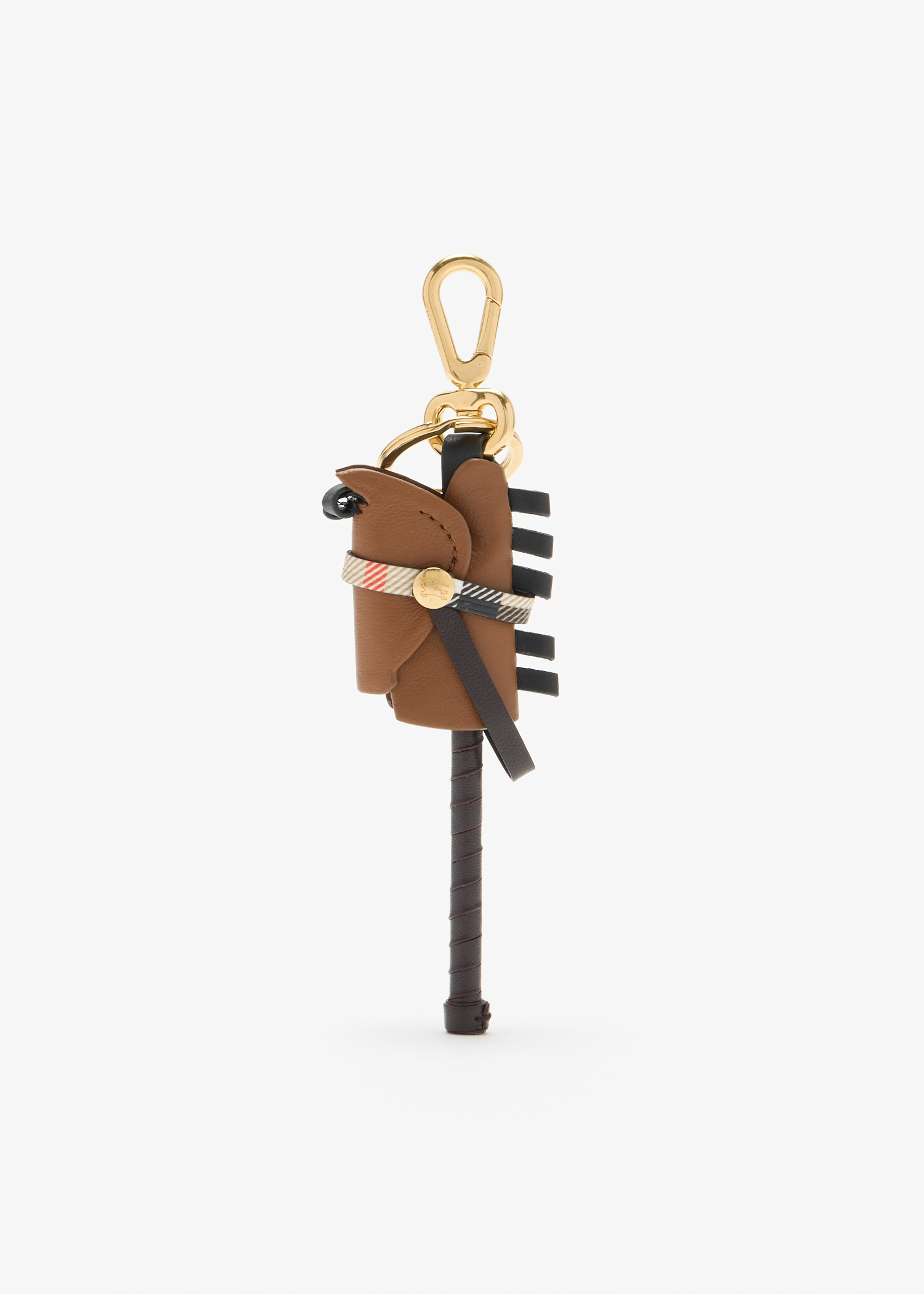 

Leather Hobby horse charm, Brown