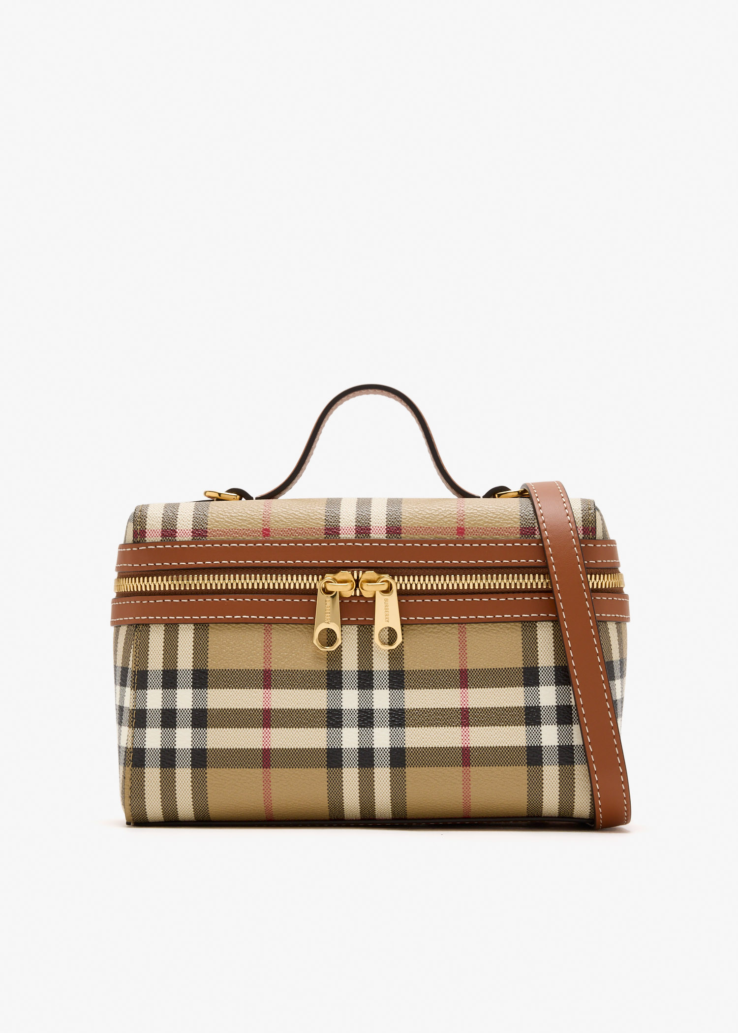 

Check vanity bag, Printed