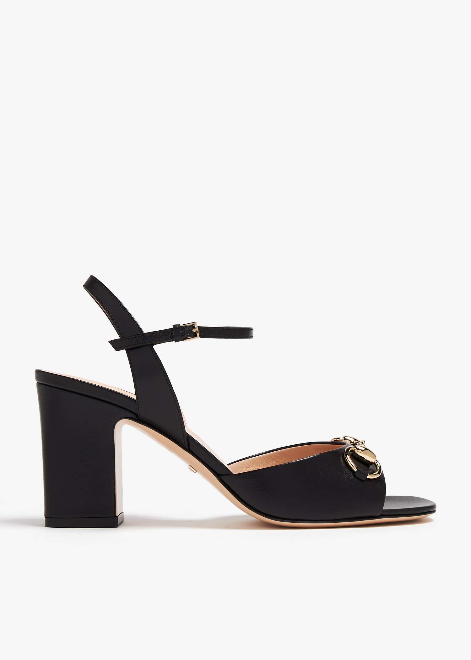 

Horsebit mid-heel sandals, Black