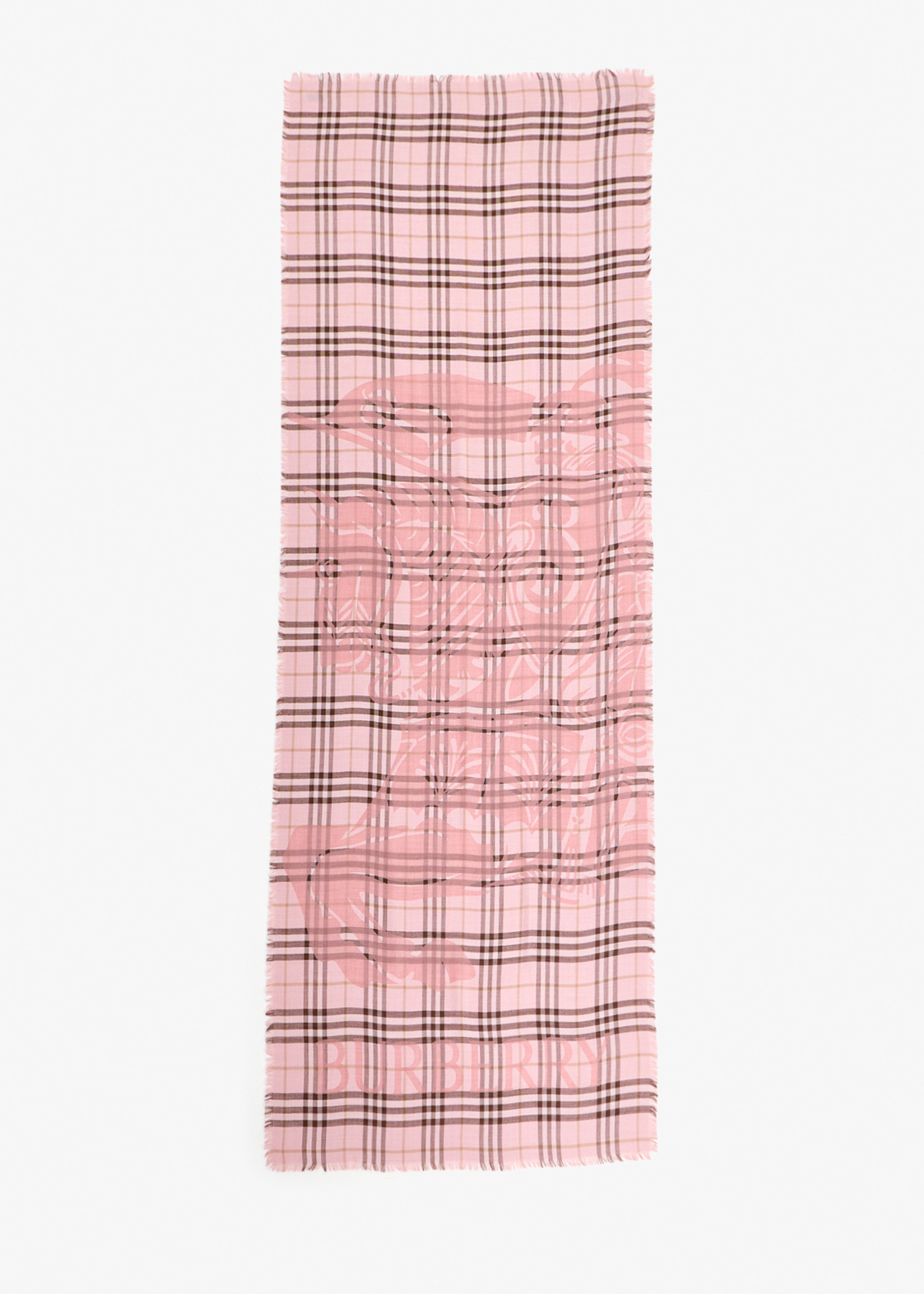 

Wide EKD Check scarf, Pink