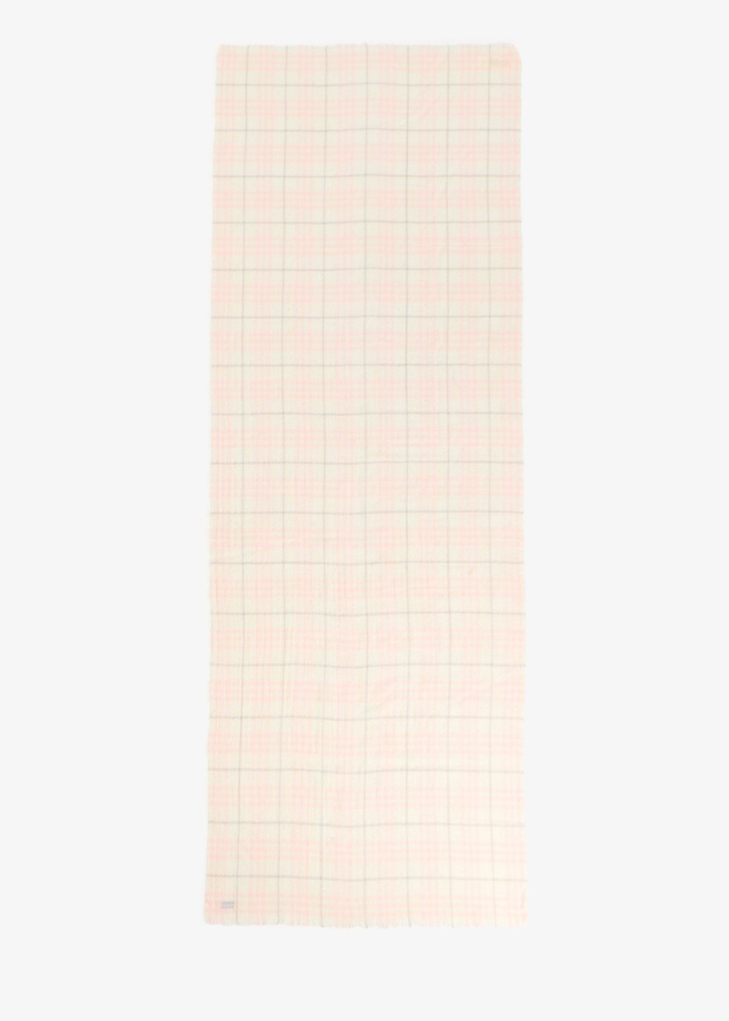 

Wide Check scarf, Pink