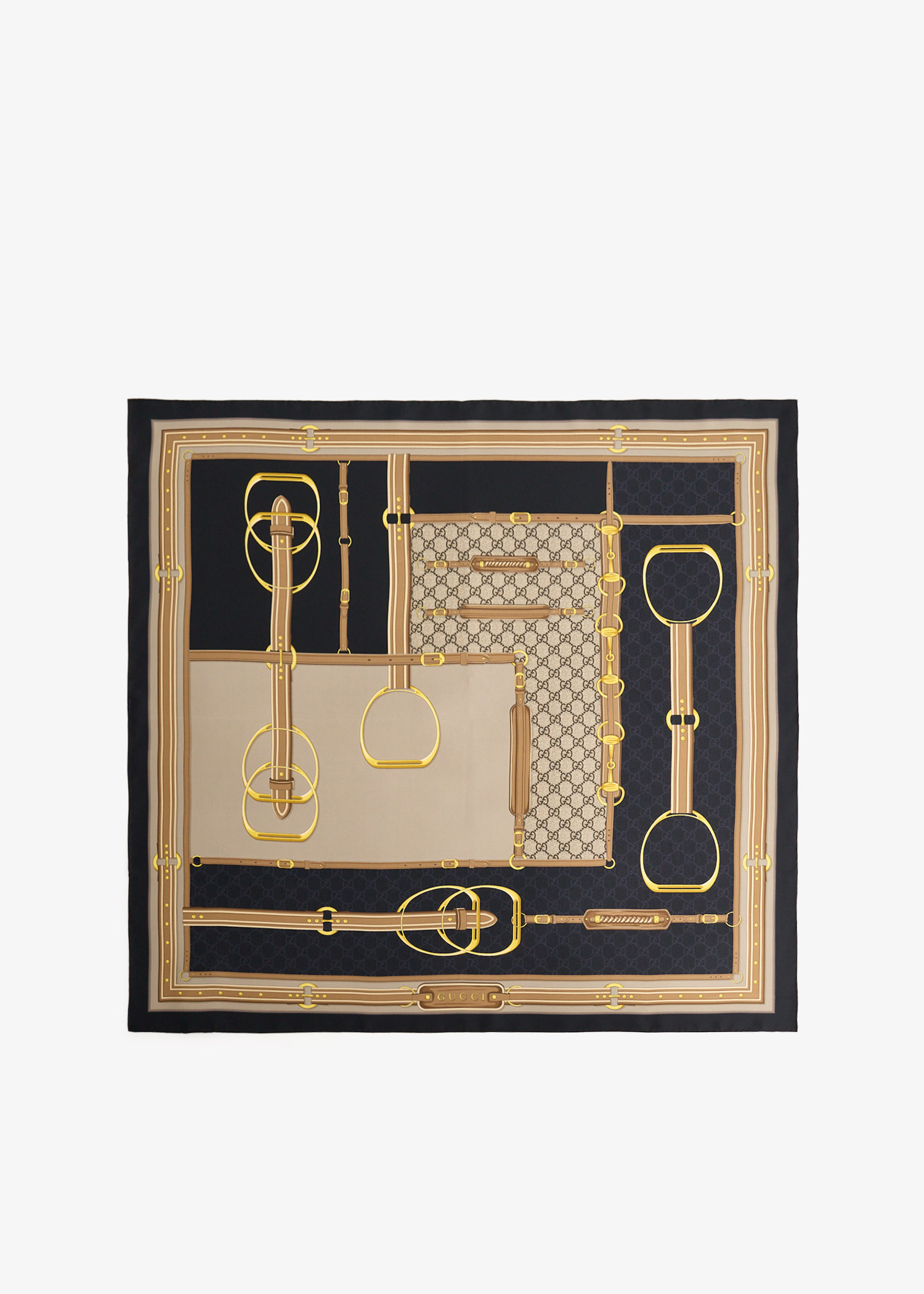 

Printed silk twill carré