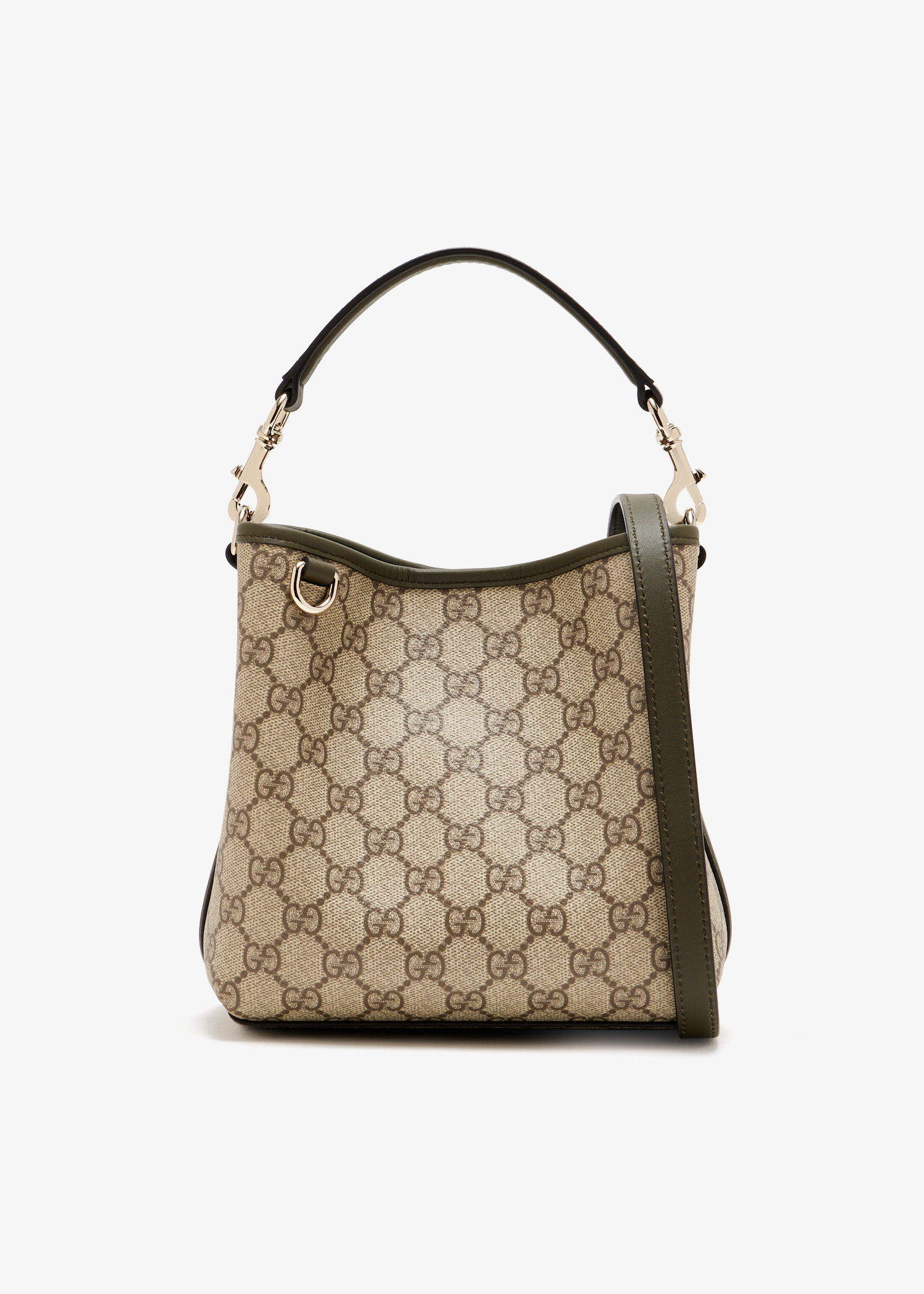 

GG Emblem mini bucket bag, Printed