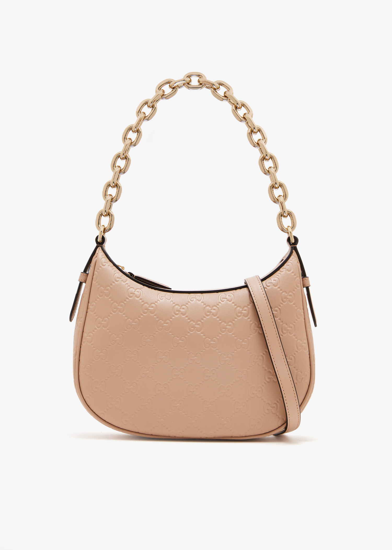 

GG Emblem medium shoulder bag, Pink