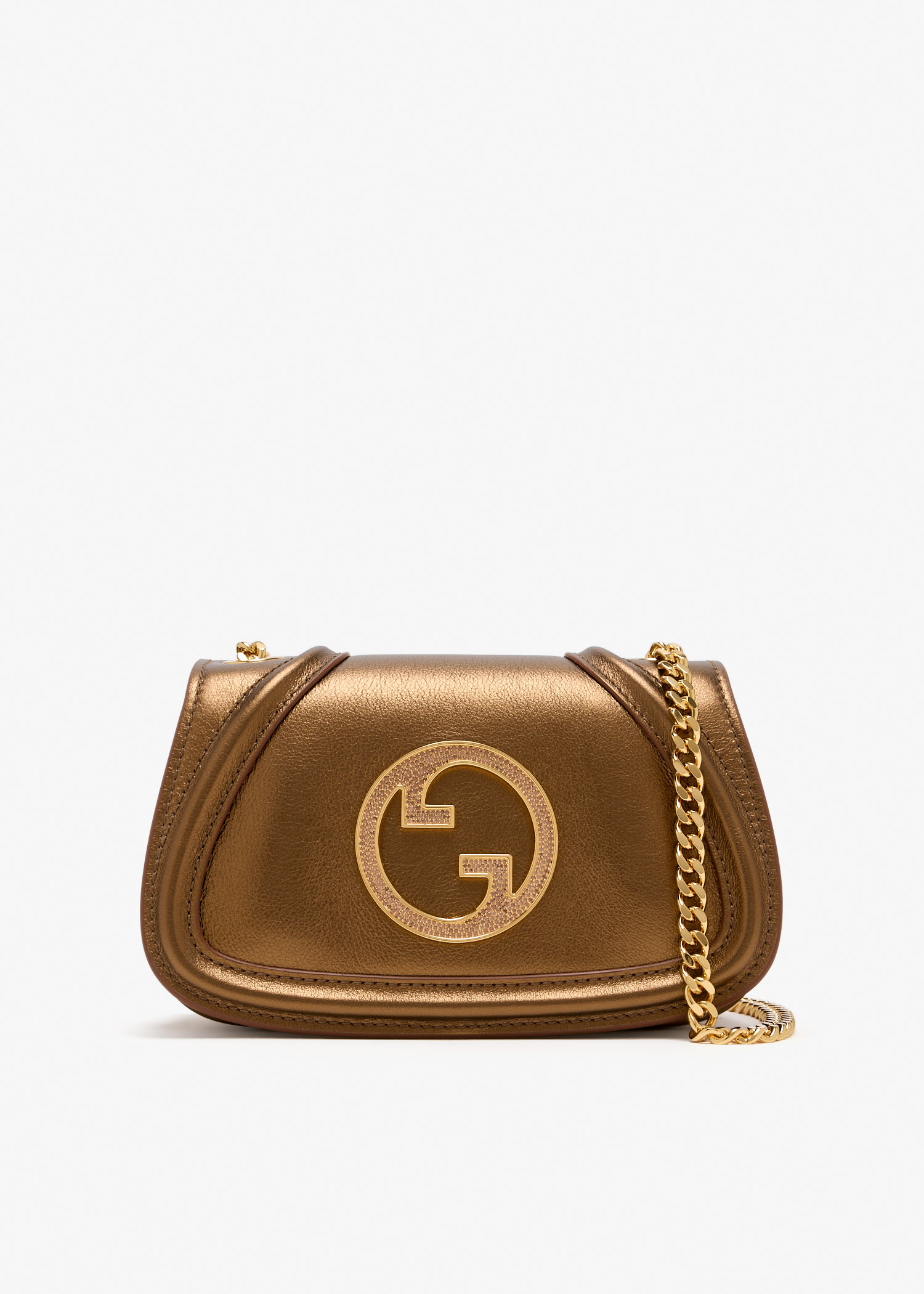 

Blondie crystal small shoulder bag, Bronze