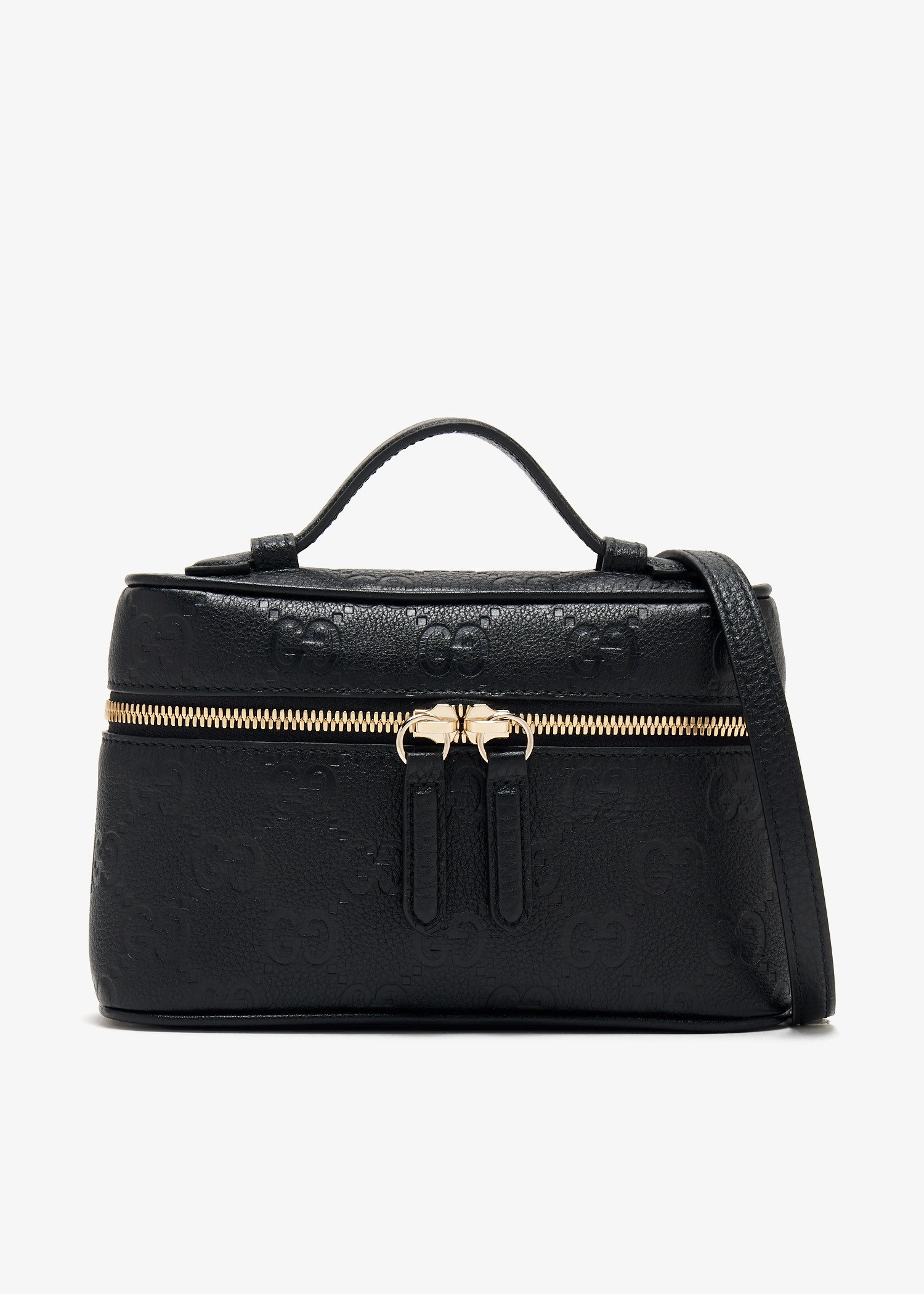 

GG Emblem super mini bag, Black