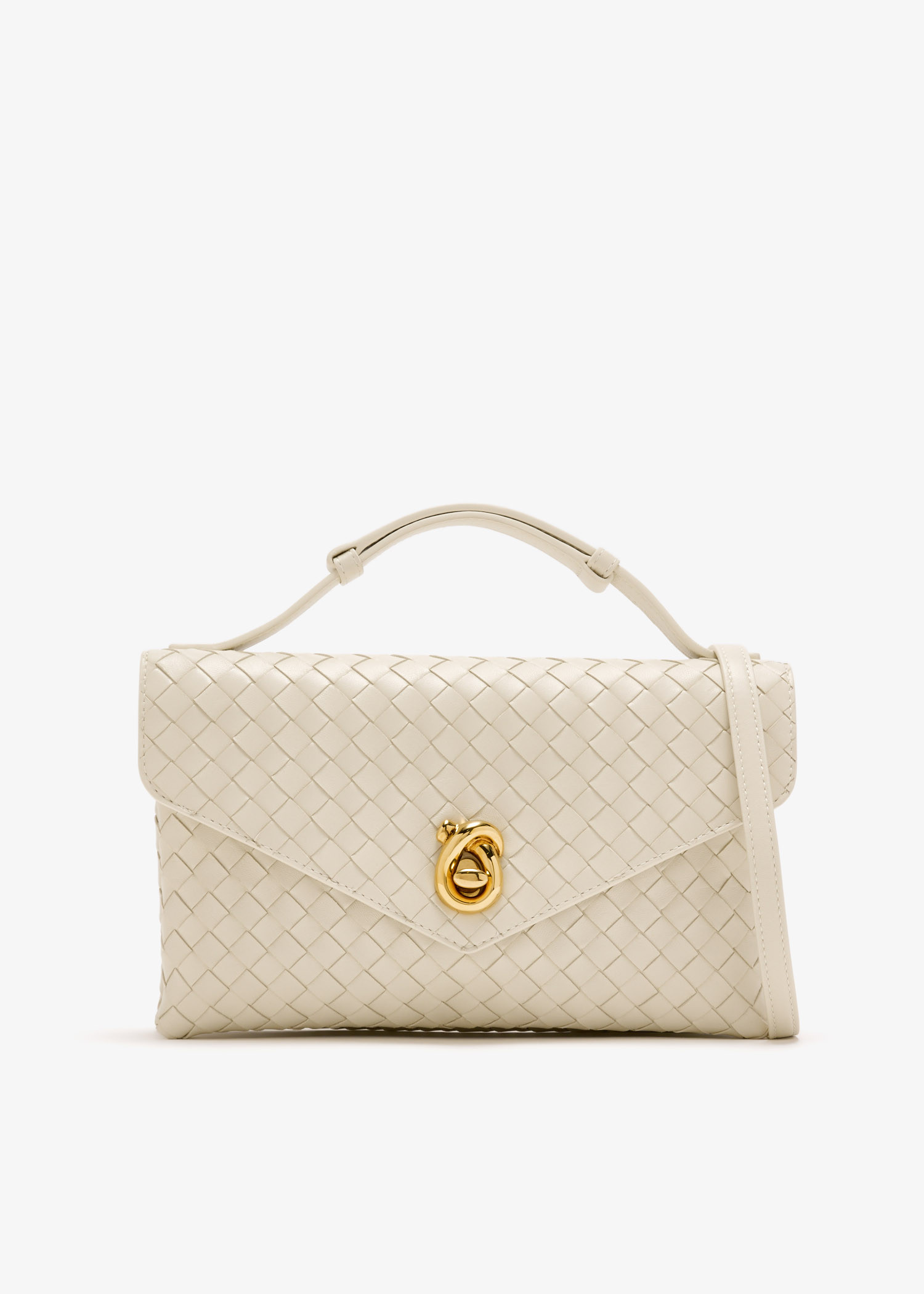 

Knot Lock crossbody bag, Cream