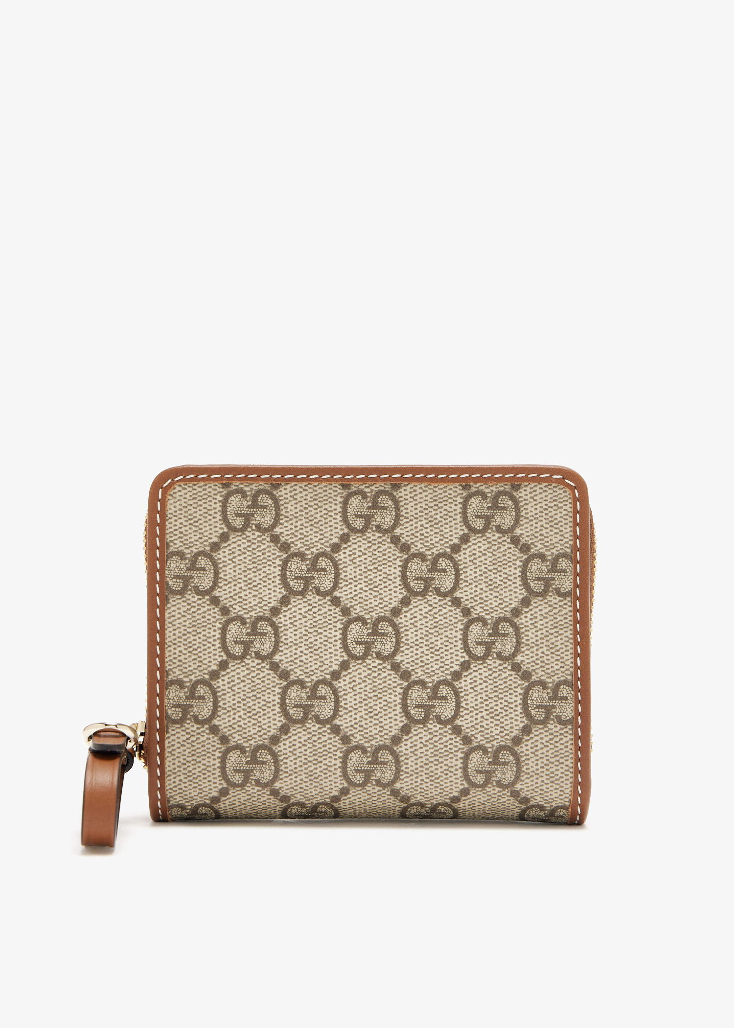 

GG Emblem zip mini wallet, Printed