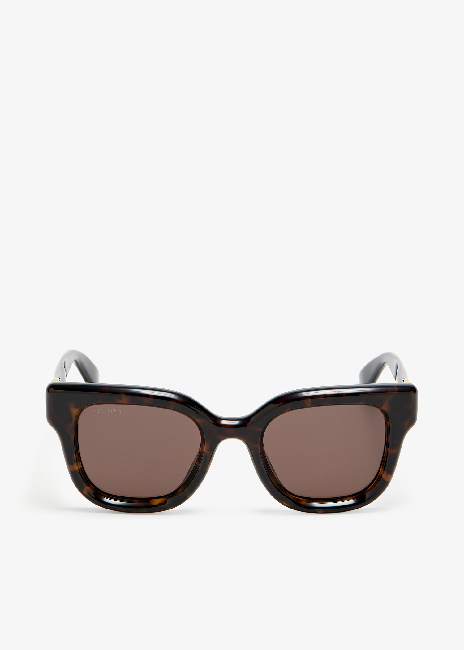 

Round frame sunglasses, Brown