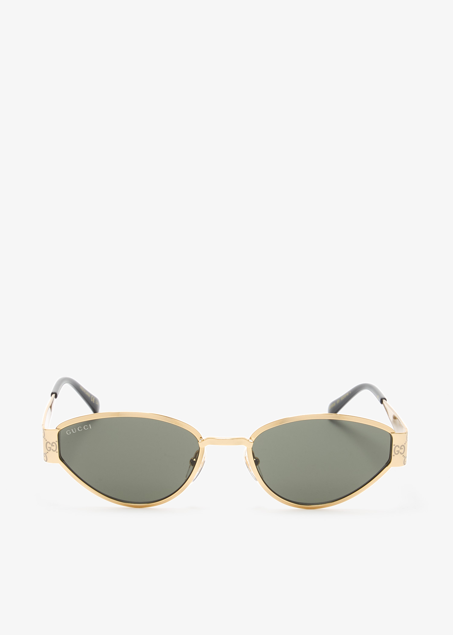 

Geometrical frame sunglasses, Gold