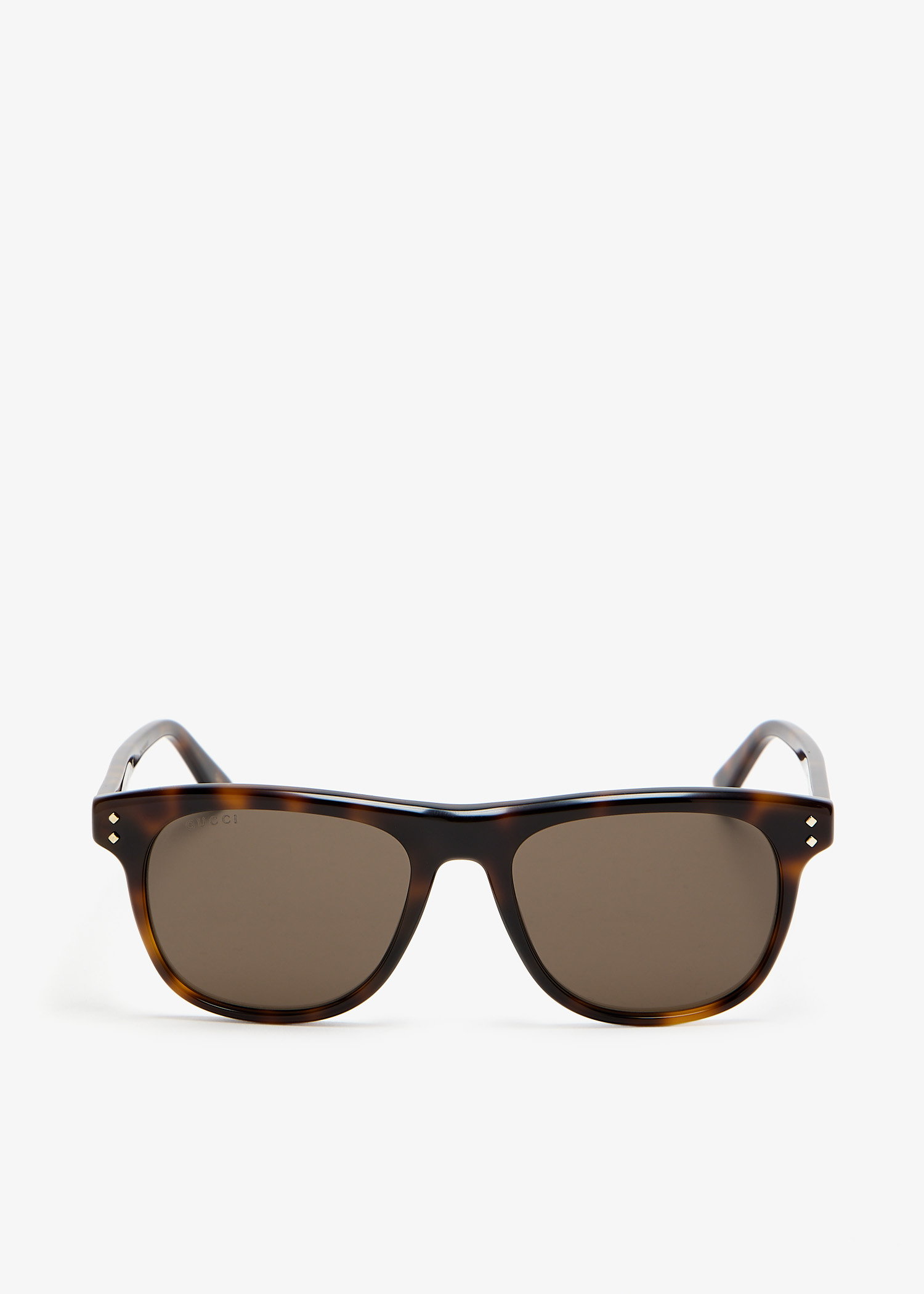 

Square frame sunglasses, Brown