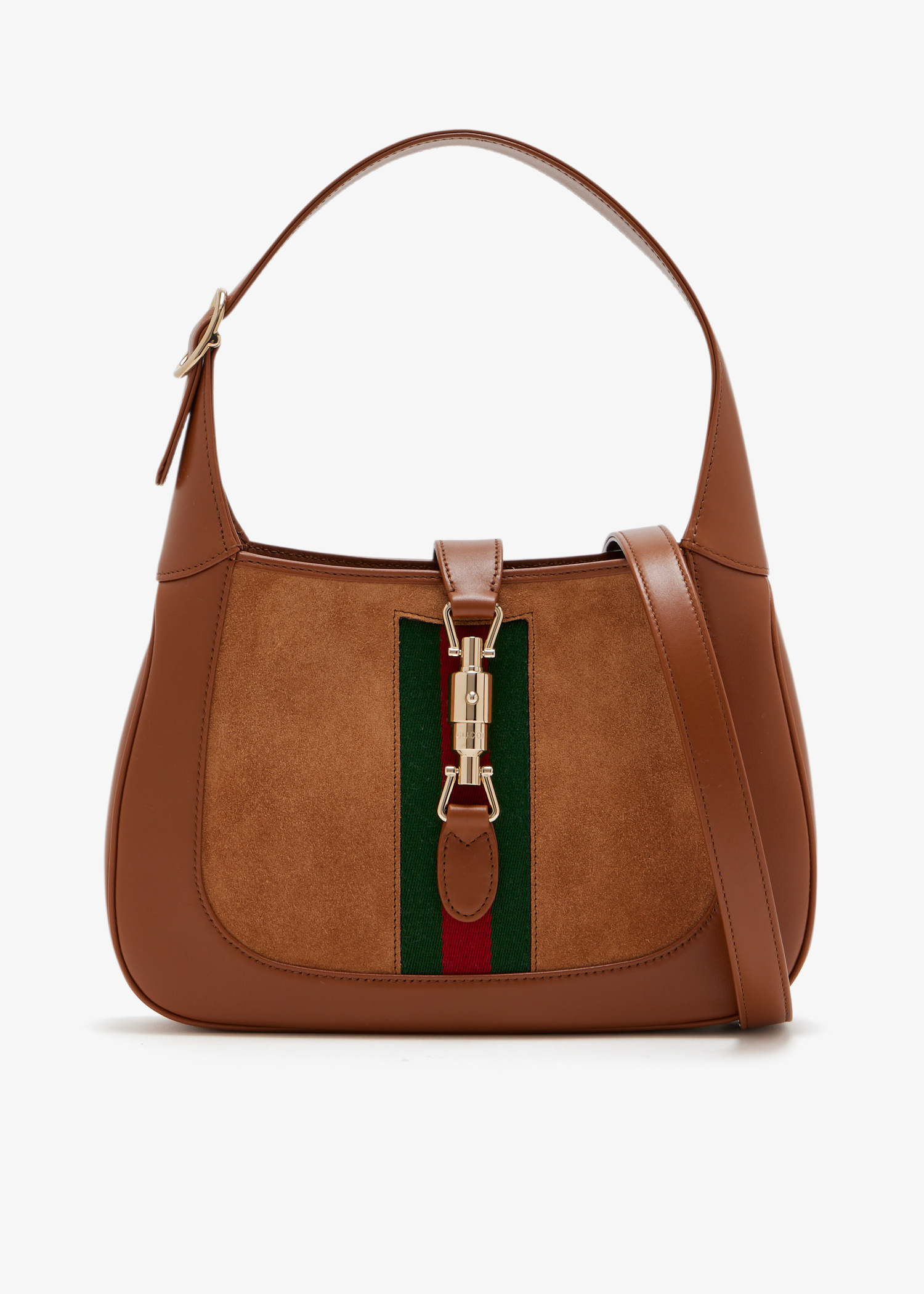 

Jackie 1961 suede medium bag, Brown