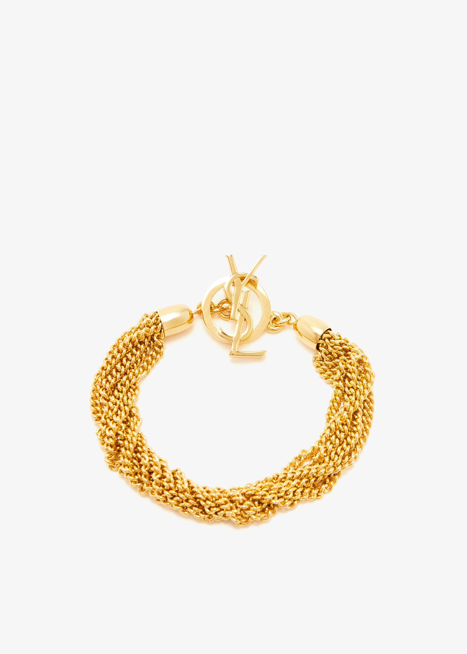 

Cassandre multichain T bar bracelet, Gold