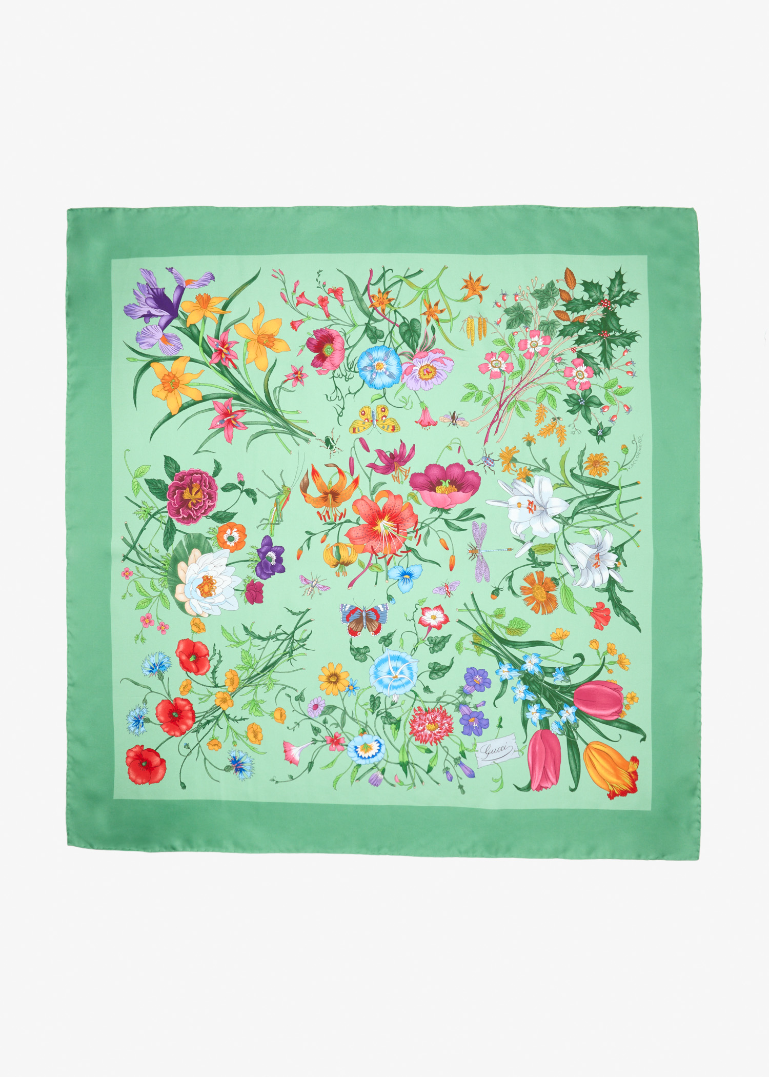 

Printed silk twill carré
