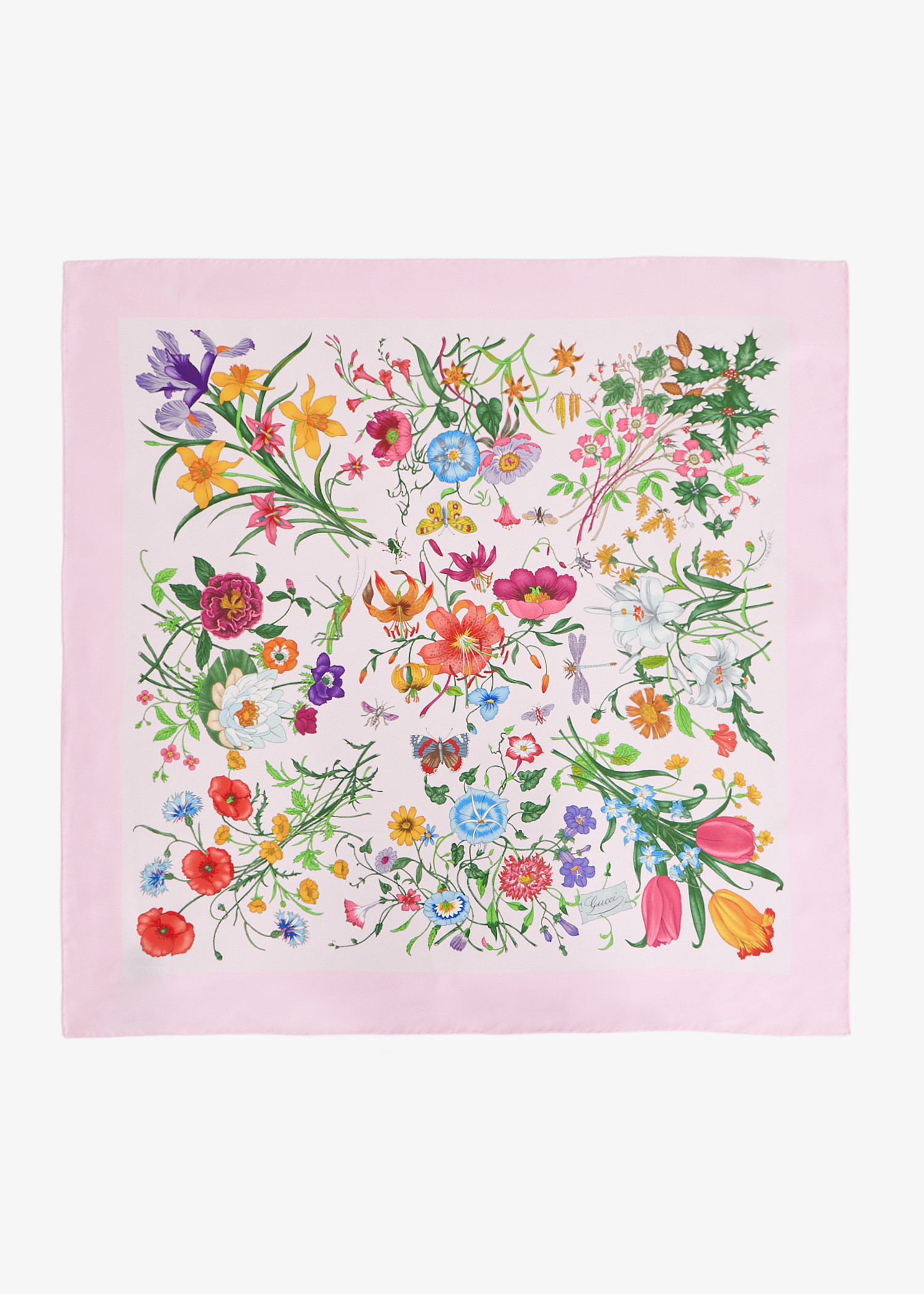 

Printed silk twill carré