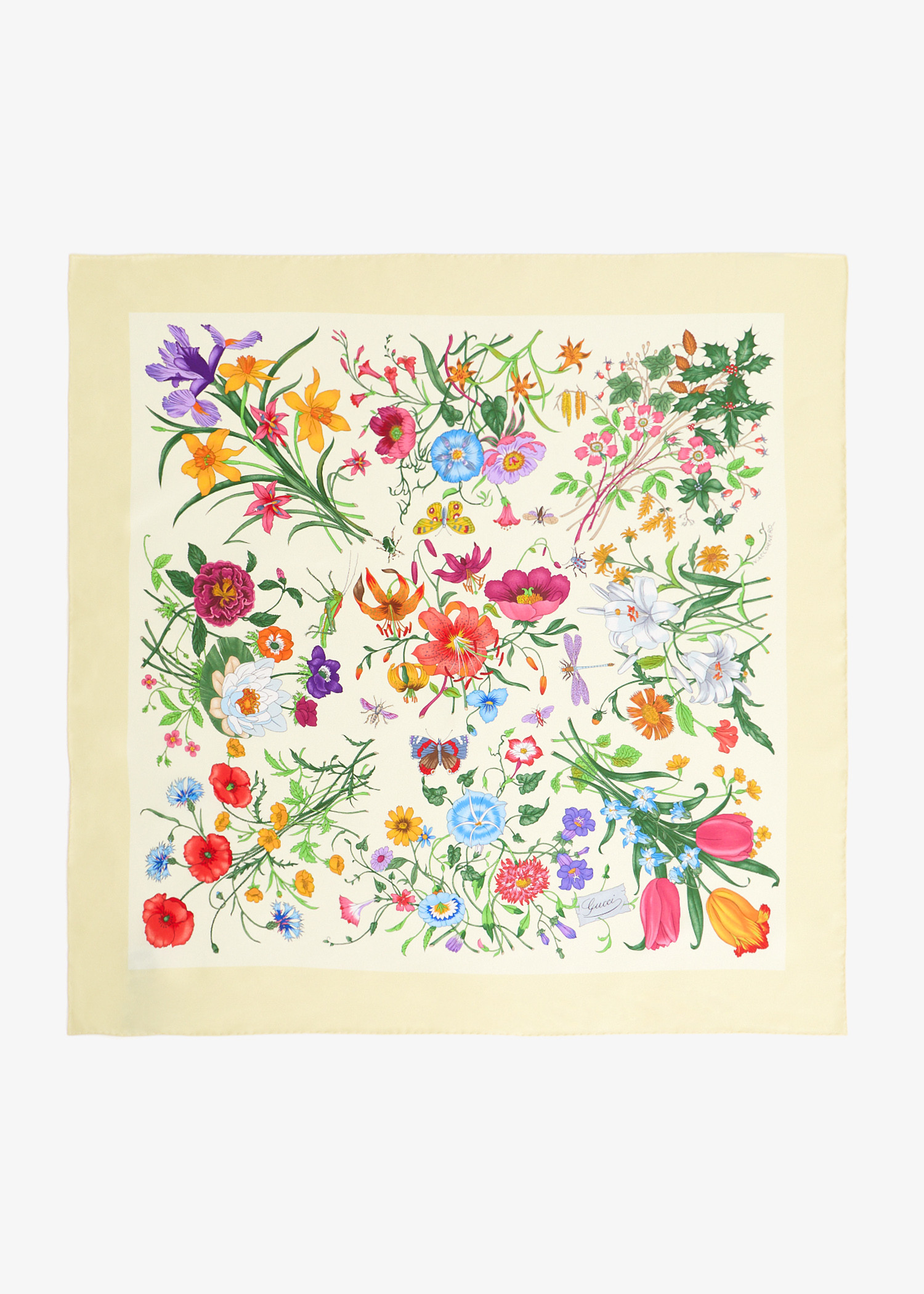 

Printed silk twill carré