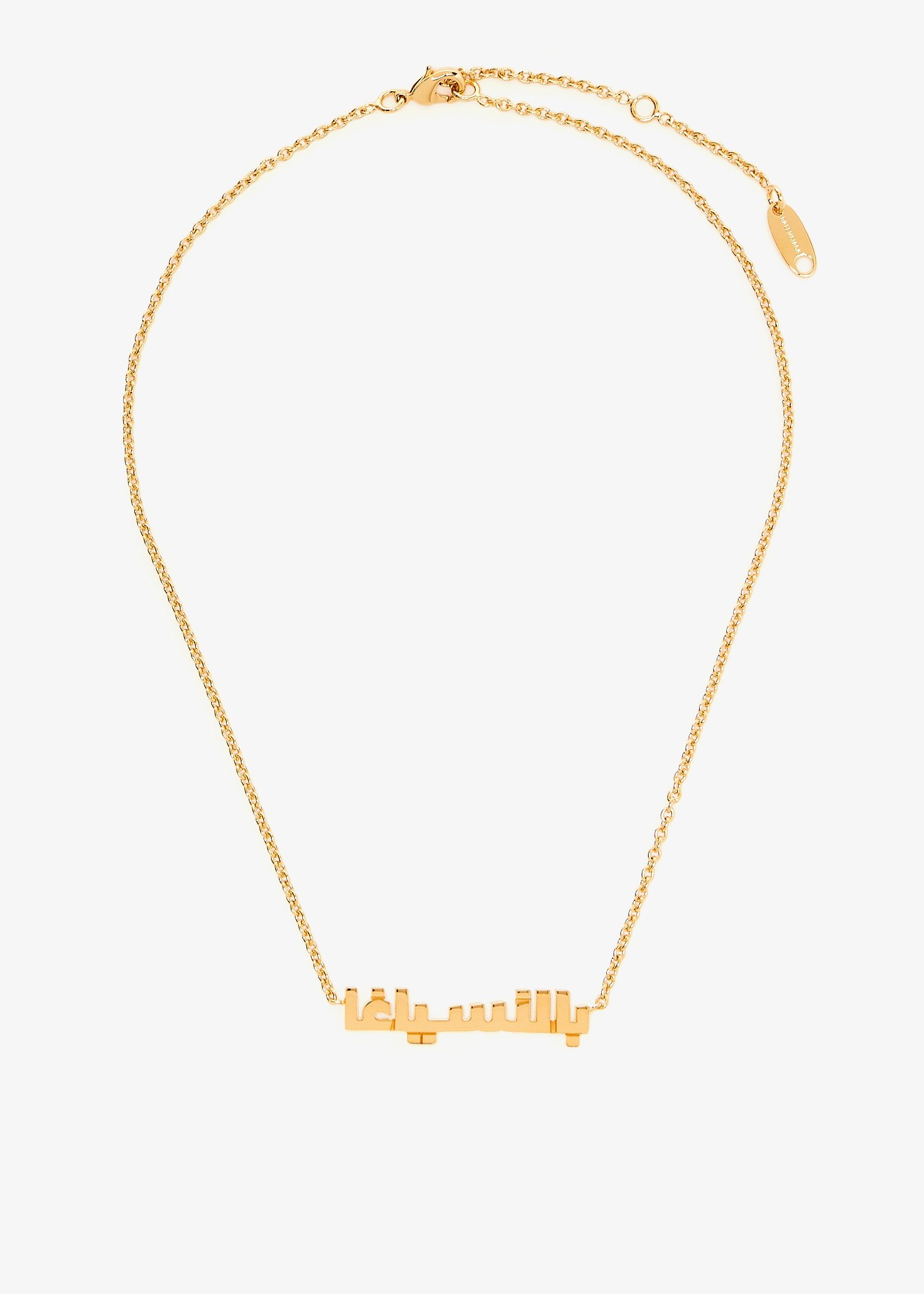 

Typo necklace, Gold