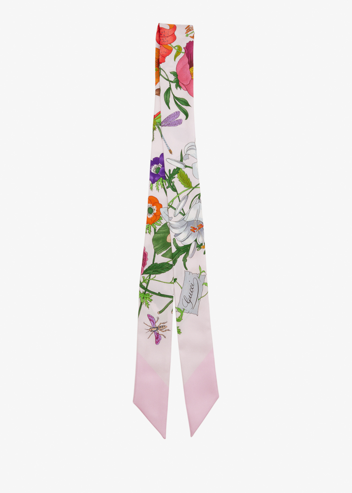 

Printed silk twill ribbon